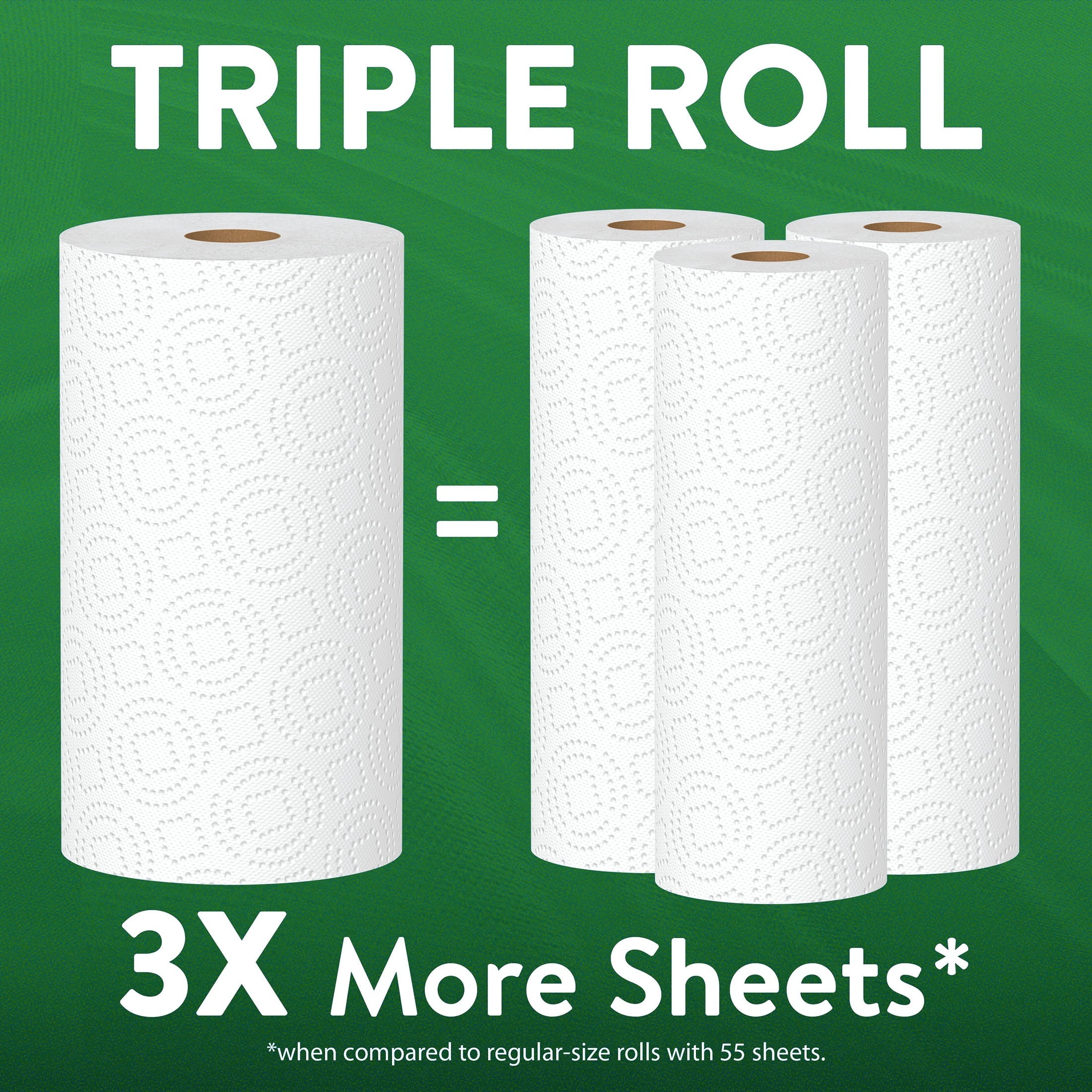 Great Value Ultra Strong Paper Towels, 6 Triple Rolls