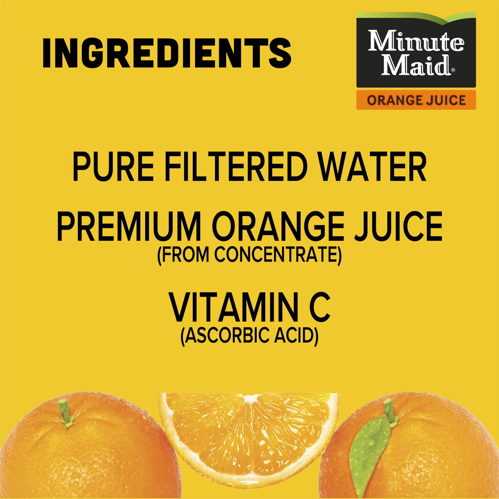 Minute Maid Orange Juice Bottles, 10 fl oz, 6 Pack
