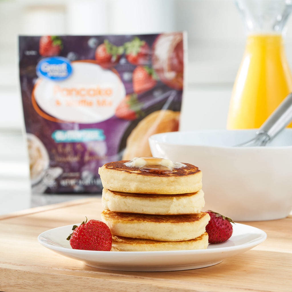 (6 pack) Great Value Gluten Free Pancake & Waffle Mix, 16 oz Box