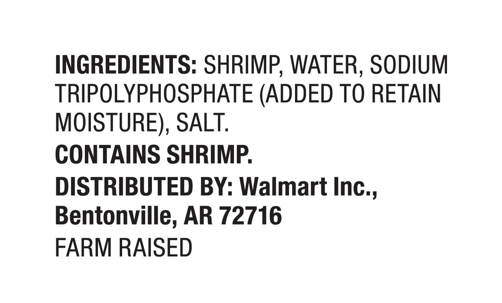 Great Value Frozen Cooked Medium Peeled & Deveined Tail-on Shrimp, 12 oz Bag (41-60 Count per lb)