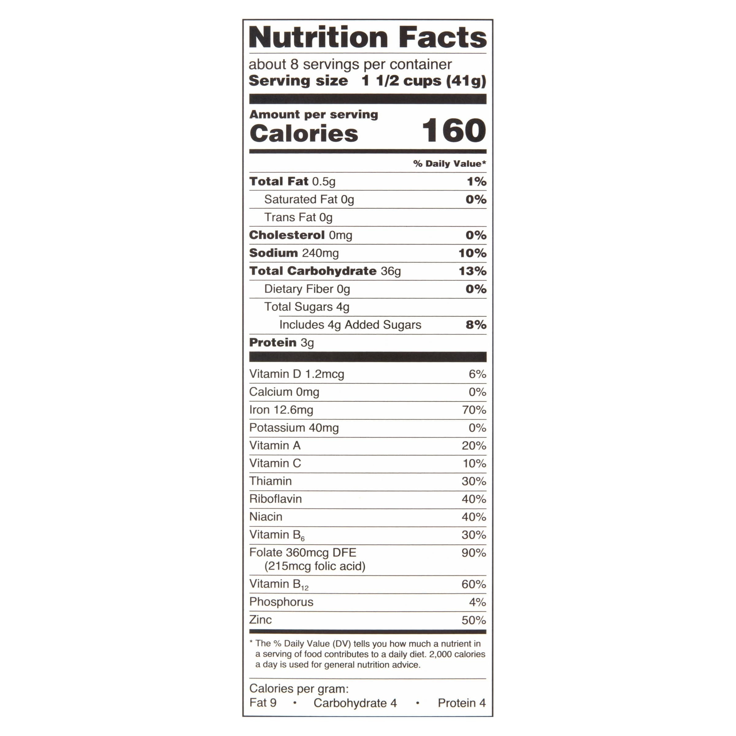 Great Value Toasted Rice Crisps Breakfast Cereal, 12 oz