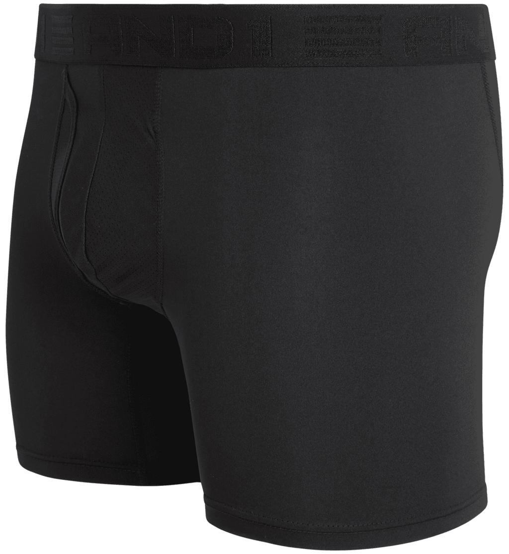 AND1 Men's Underwear Pro Platinum Boxer Briefs, 6 Pack, 9"