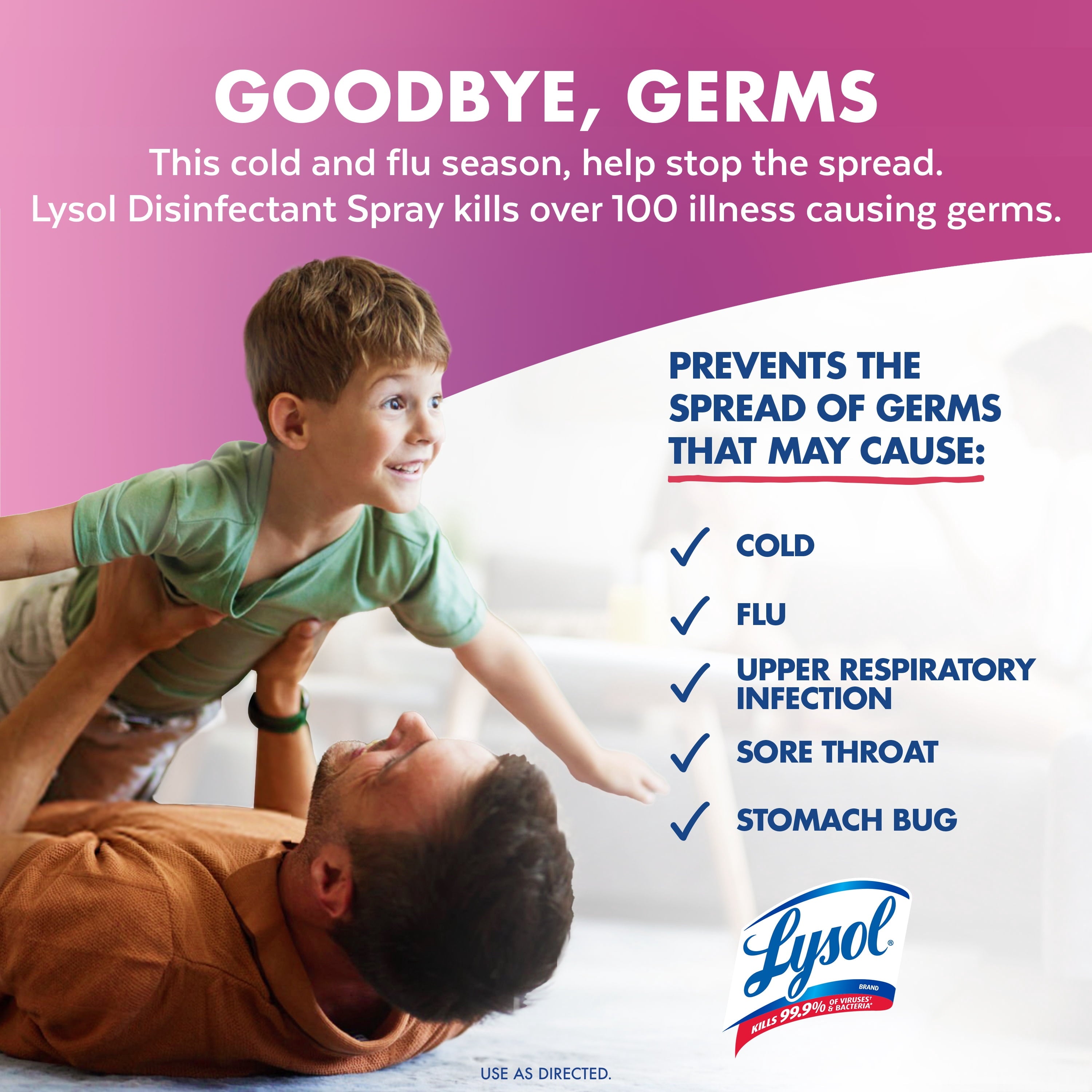 Lysol Disinfectant Spray, Sanitizing and Antibacterial Spray, Deodorizer, Early Morning Breeze, 19 oz