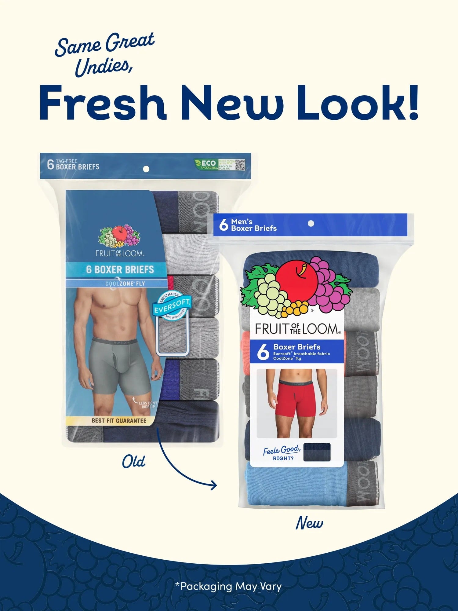 Fruit of the Loom Men's CoolZone Boxer Briefs, Moisture‑Wicking, Mesh Fly, No Ride Up, Multipacks, Sizes S-3XL