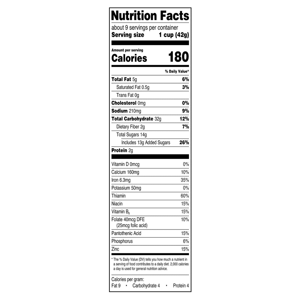 Great Value Cinnamon Crunch Breakfast Cereal, 13.2 oz