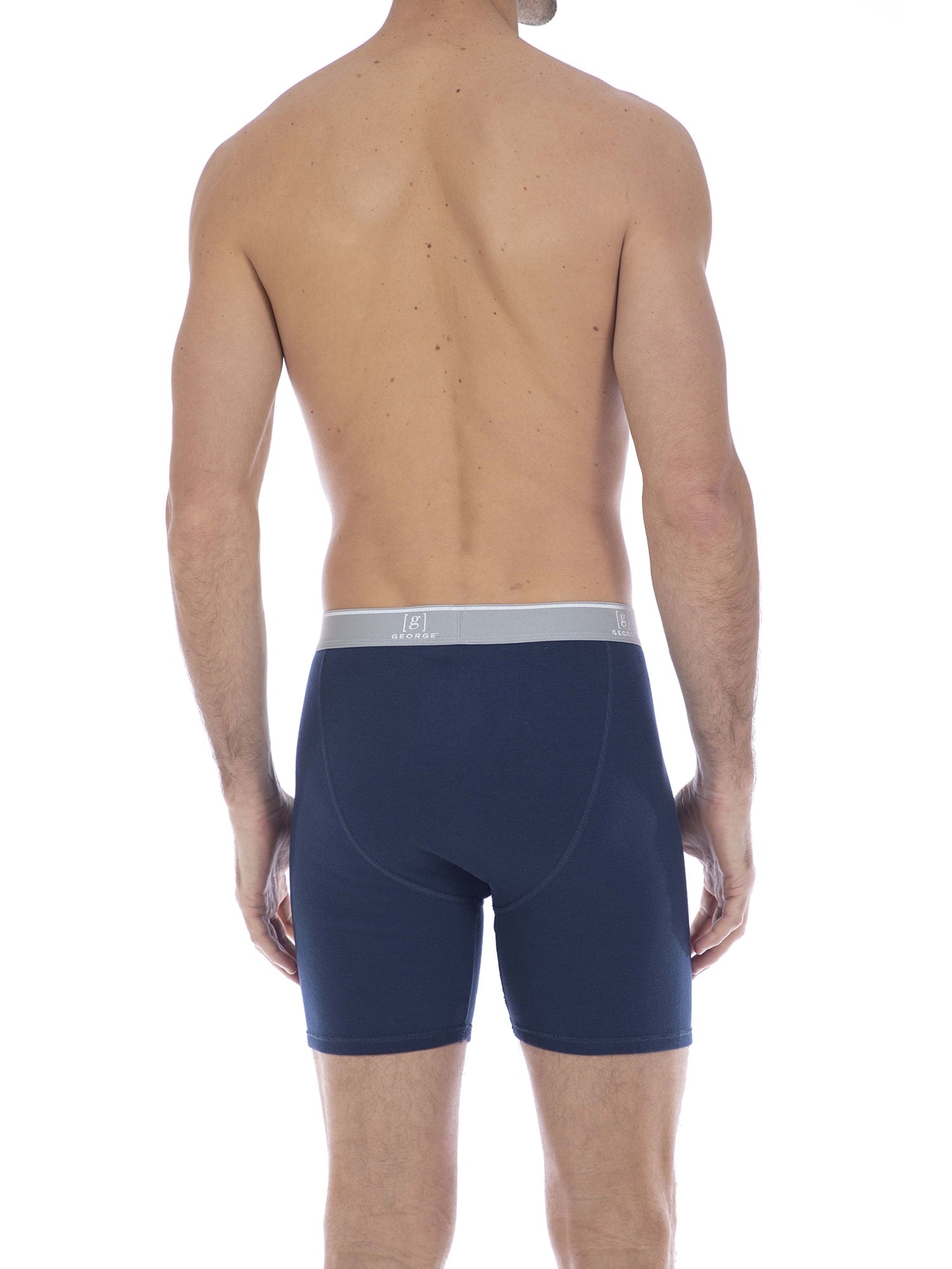 George Men's Regular Leg Boxer Briefs, 6-Pack
