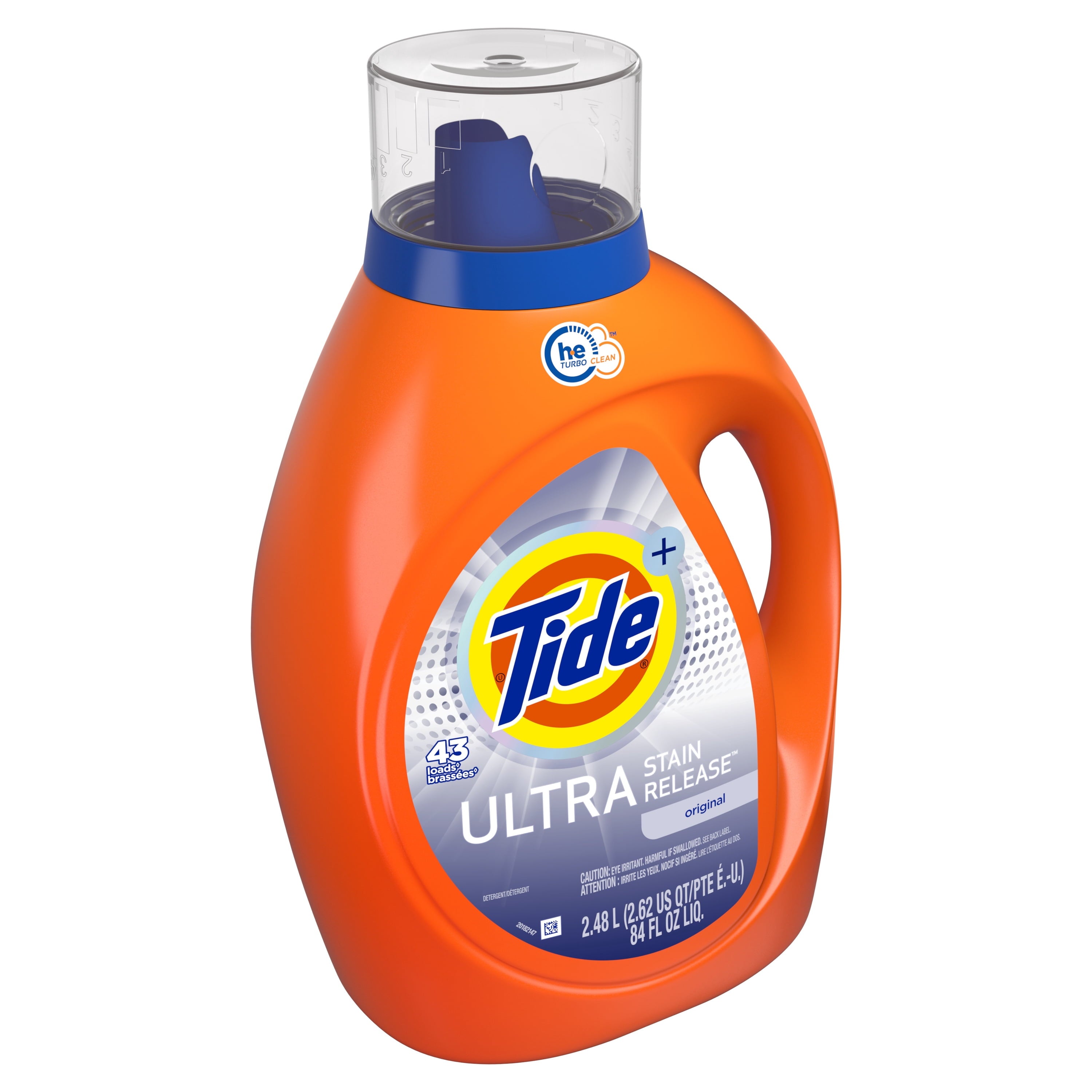 Tide Ultra Stain Release Liquid Laundry Detergent, Original Scent, 84 fl oz, 43 Loads