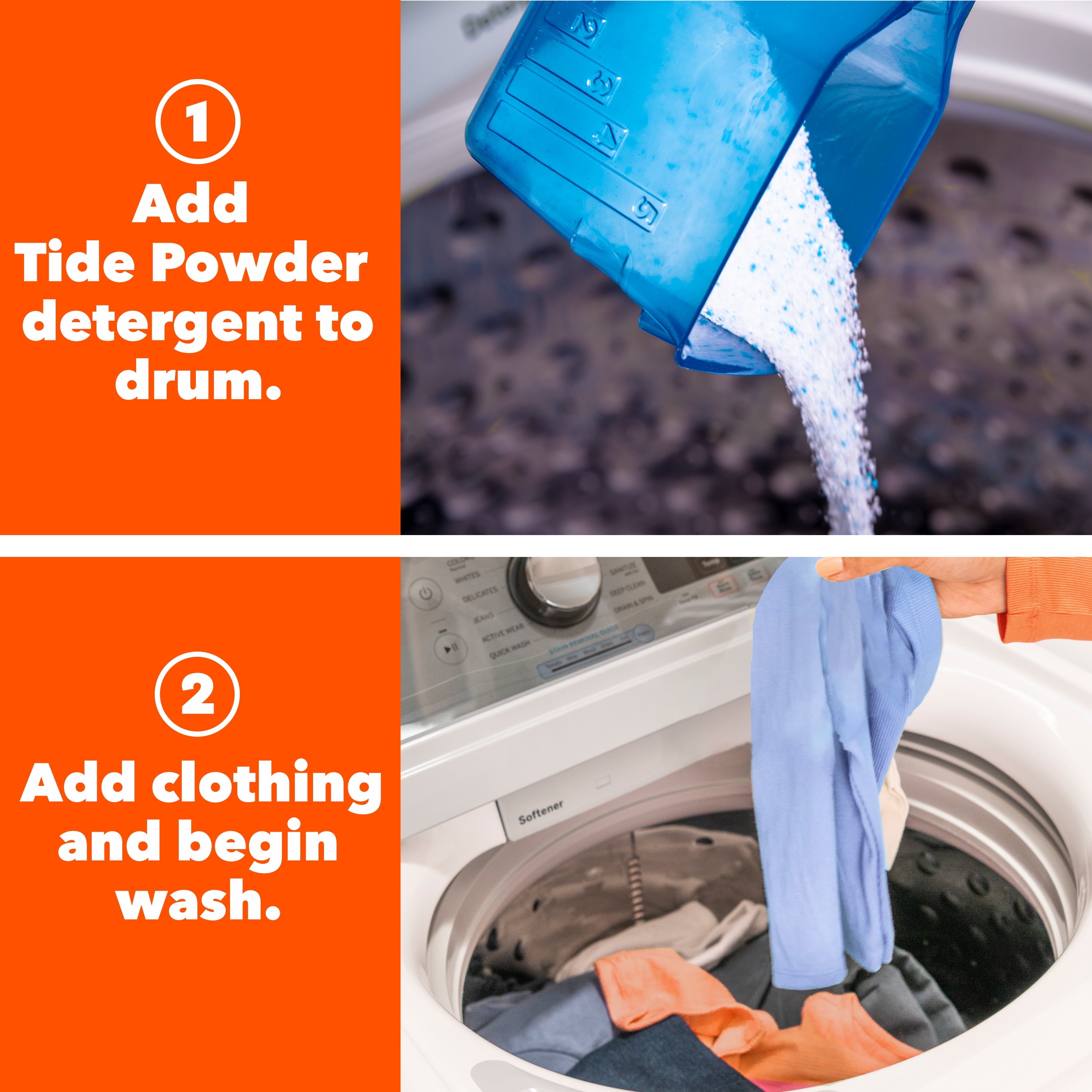 Tide Plus Bleach Powder Laundry Detergent, Original Scent, 129 oz, 89 Loads