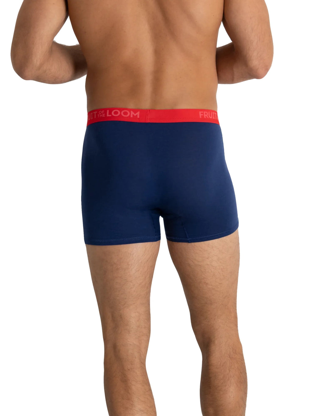 Fruit of the Loom Men's Americana Stretch Boxer Briefs, Moisture Wicking Underwear, 3-Pack