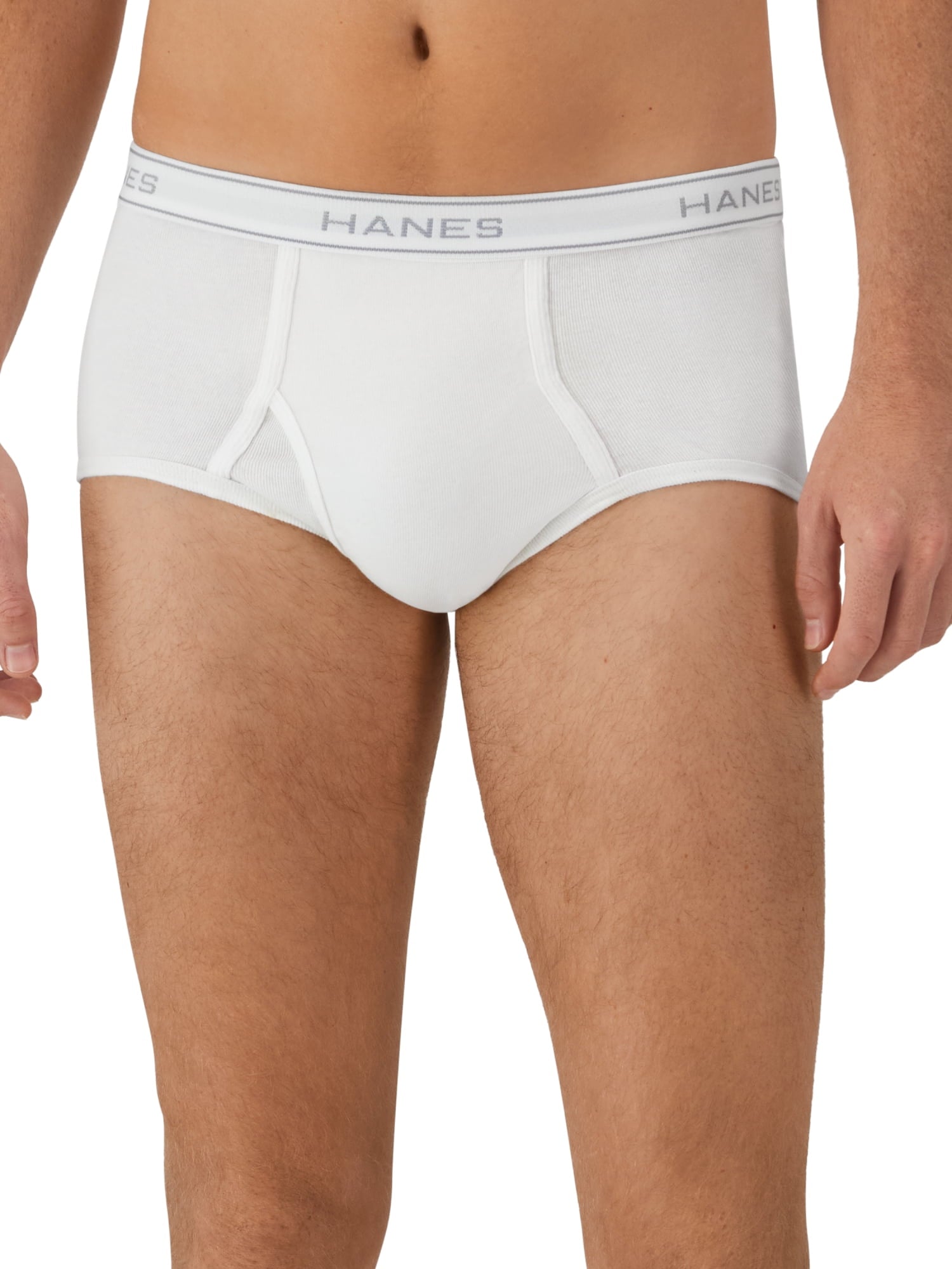 Hanes Men's Value Pack White Briefs, 6 Pack
