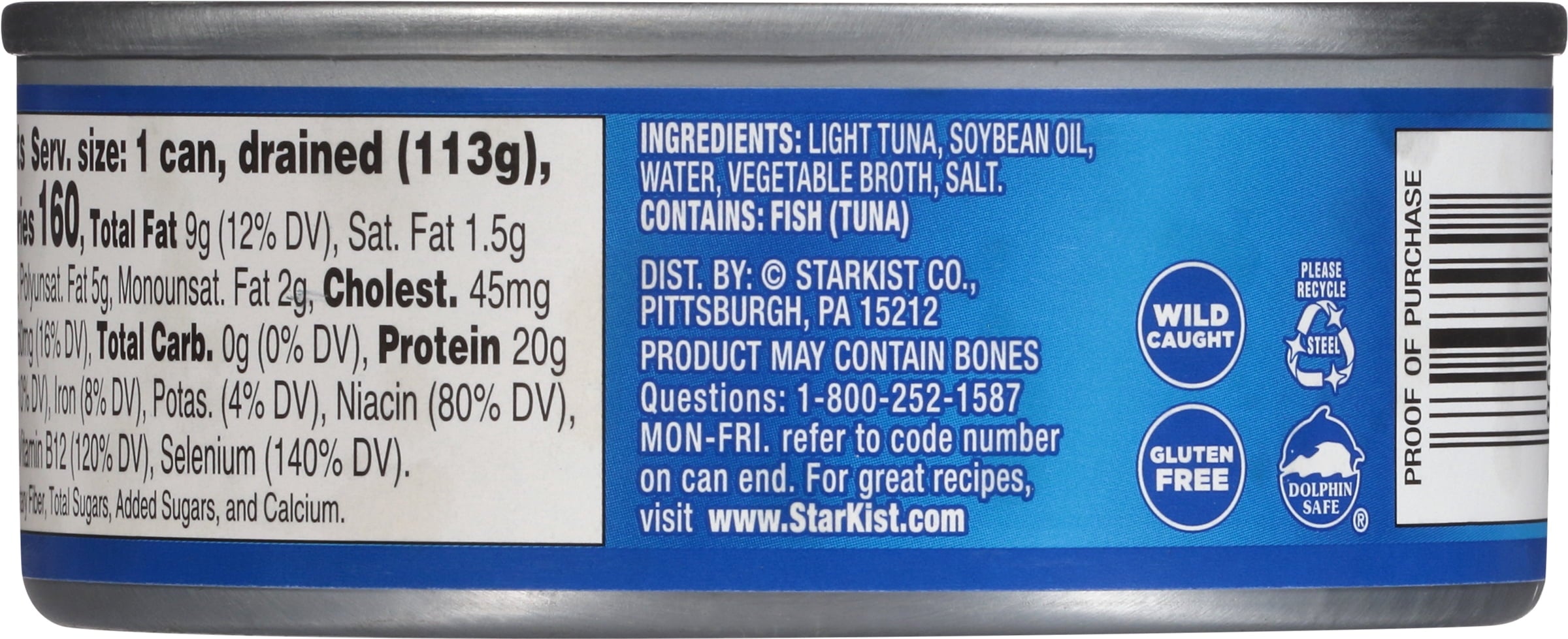 StarKist Chunk Light Tuna in Oil, Wild Caught, 20g Protein, 5 oz Can