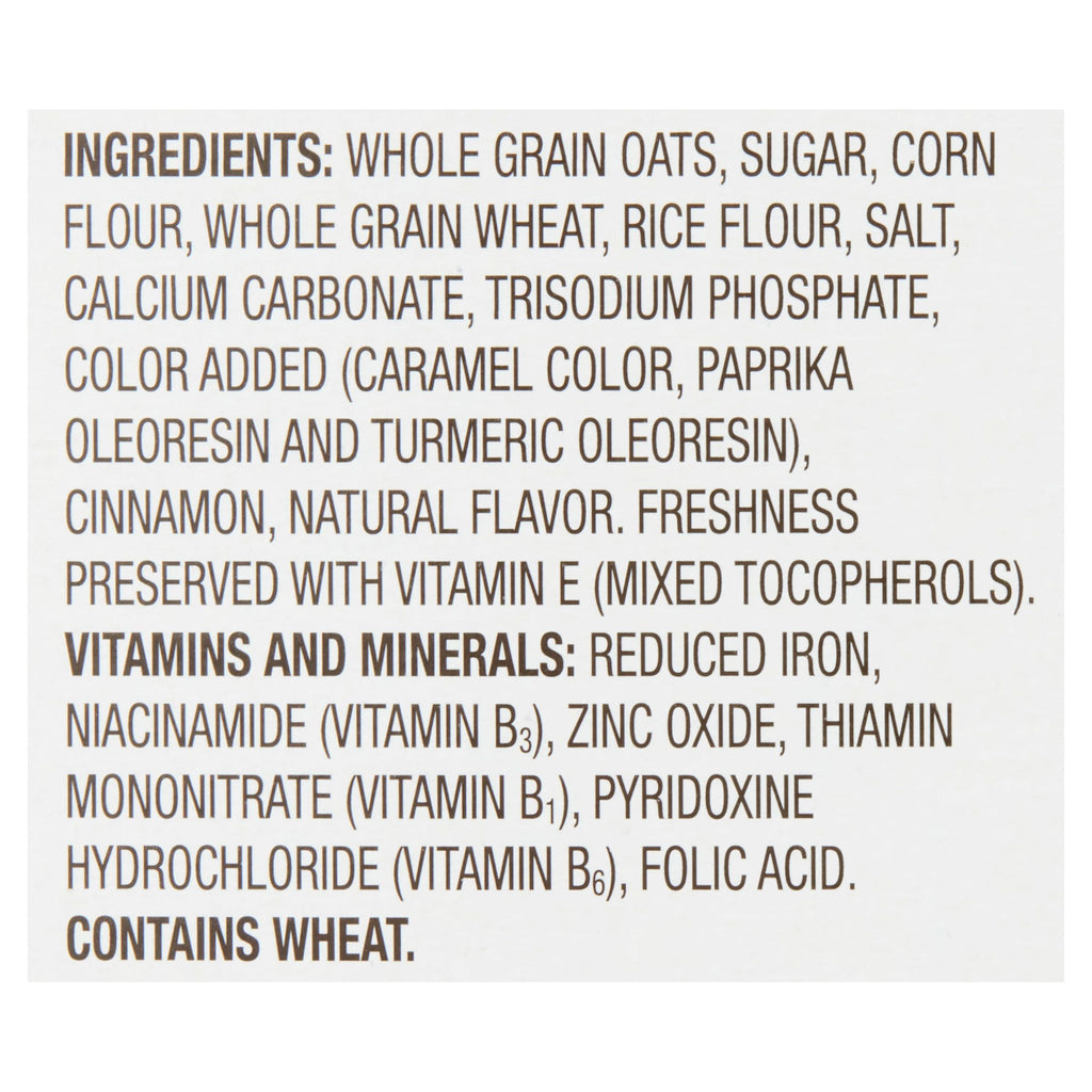 Great Value Cinnamon Oat Crunch Whole Grain Oat Cereal, 18 oz