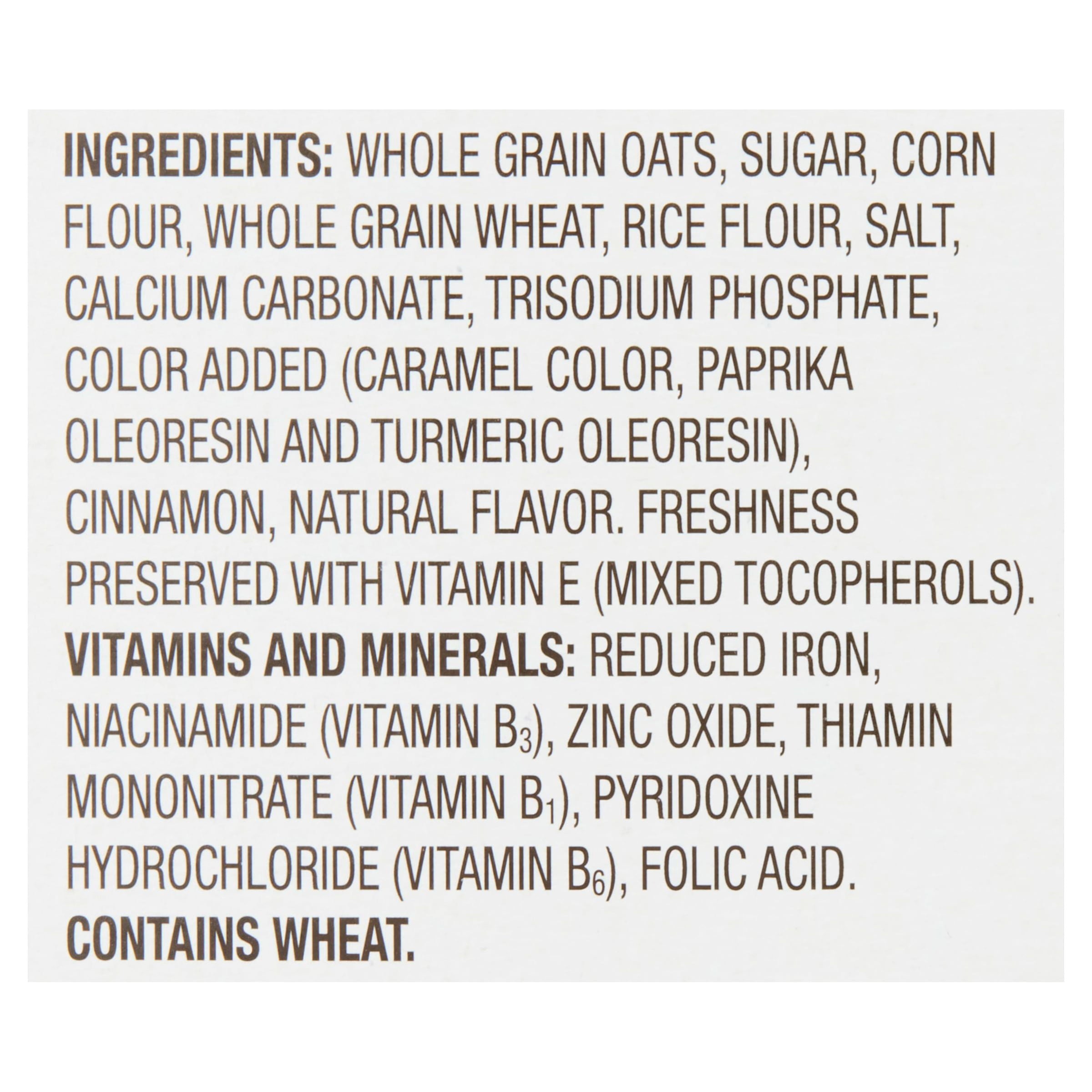 Great Value Cinnamon Oat Crunch Whole Grain Oat Cereal, 18 oz