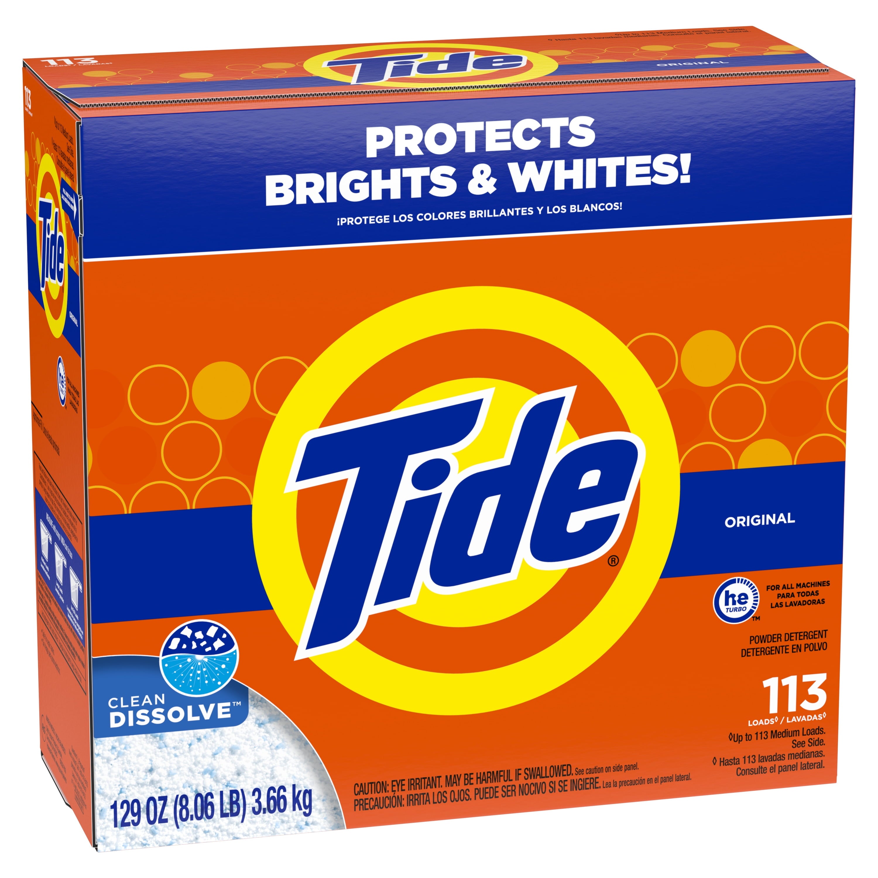Tide Powder Laundry Detergent, Original Scent, 50 oz, 44 Loads