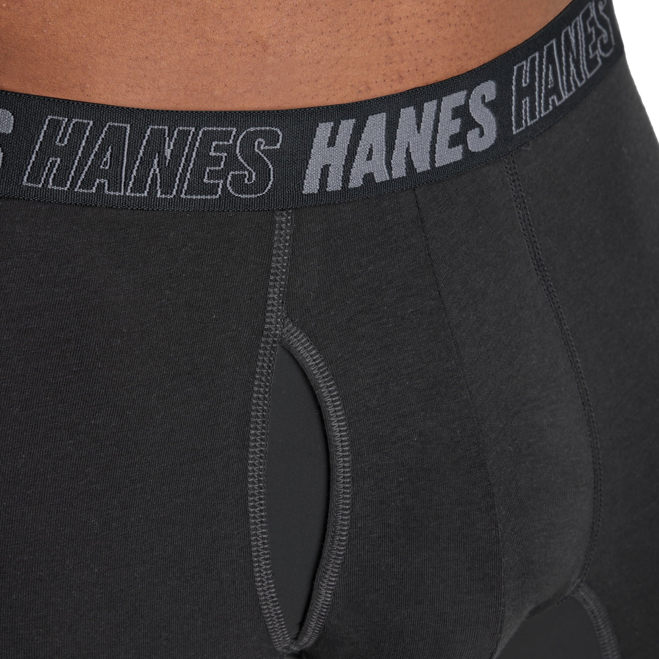 Hanes Mens Underwear Boxer Briefs, 3-Pack, Moves Anti-Chafe Men's Boxer Briefs MACCD3
