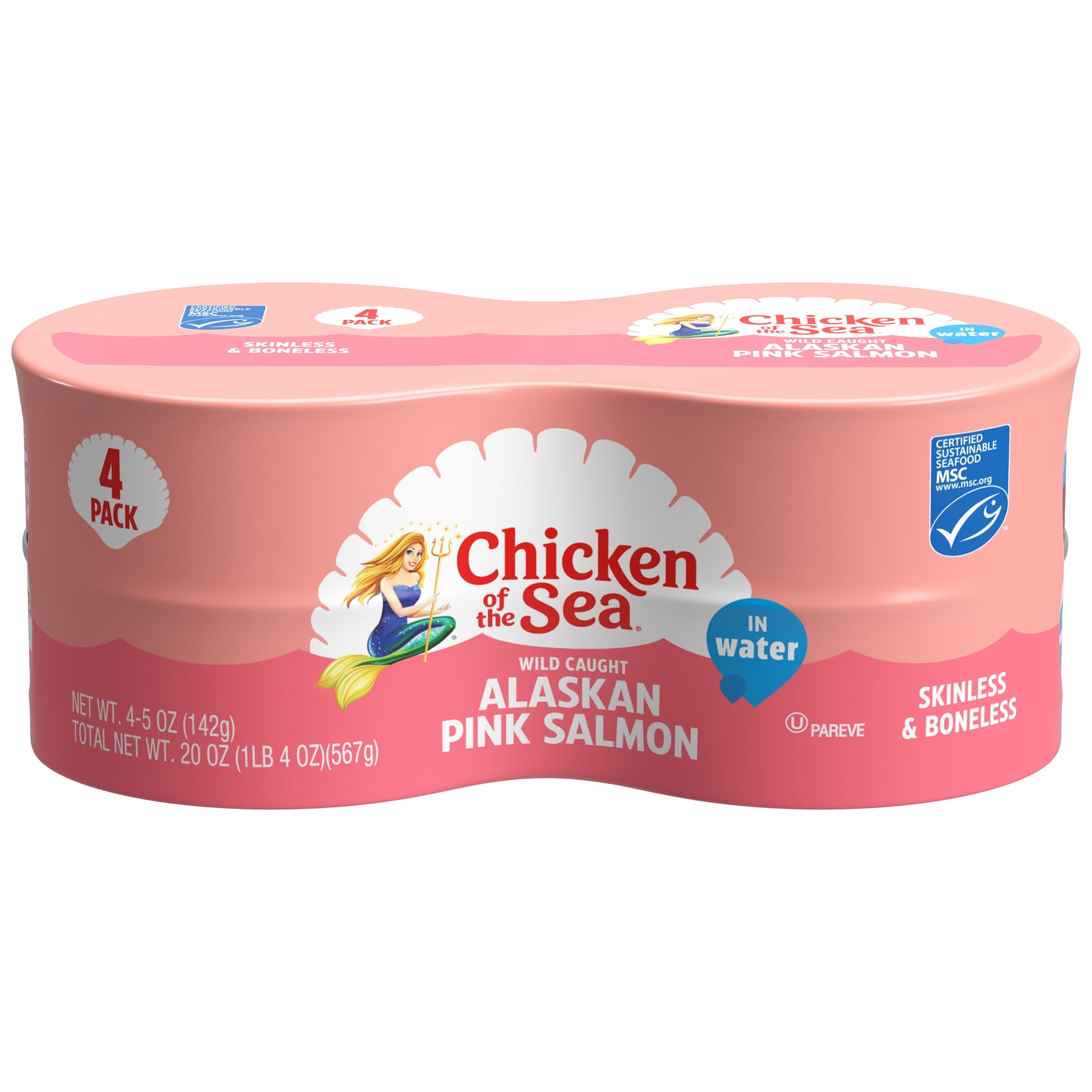 Chicken of the Sea Wild Caught Alaskan Pink Salmon, Skinless & Boneless 5 oz