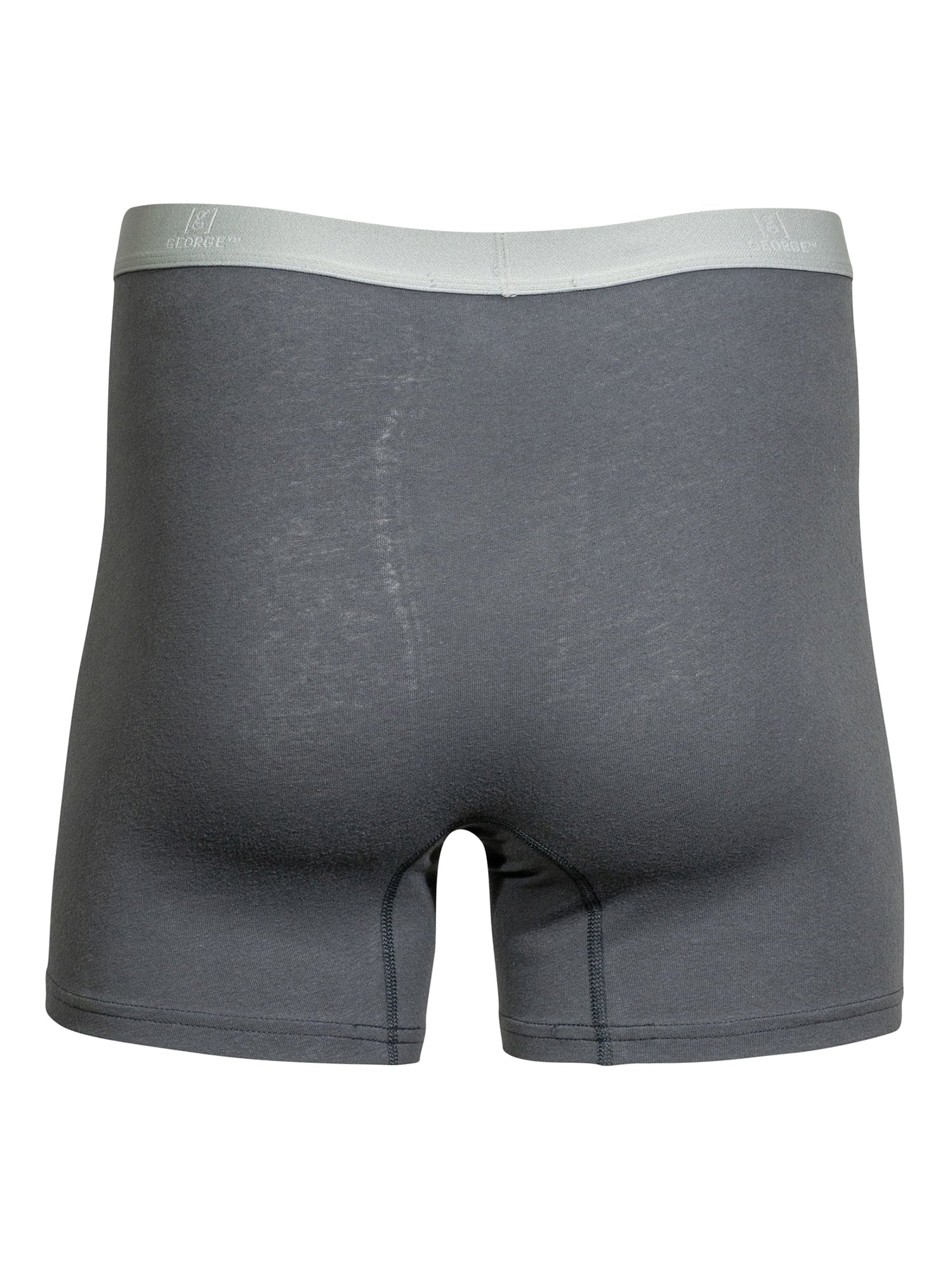 George Men's Cotton Stretch Regular Leg Boxer Briefs, 6-Pack