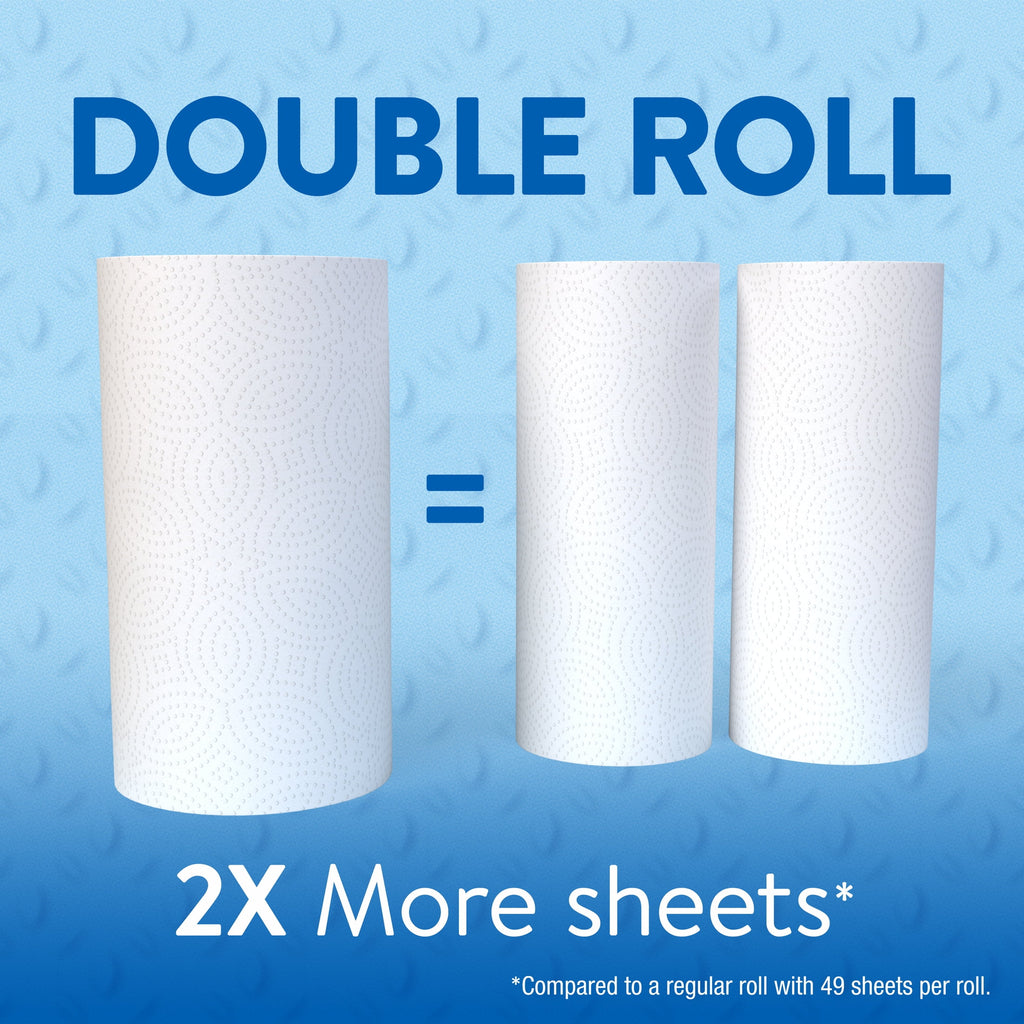 Great Value Everyday Strong Paper Towels, 2 Double Rolls