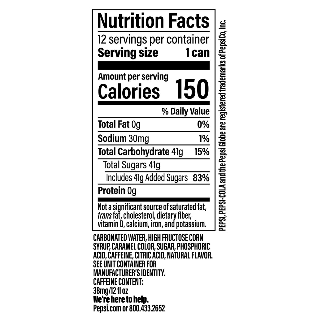Pepsi Cola Soda Pop, 12 fl oz, 12 pack Cans