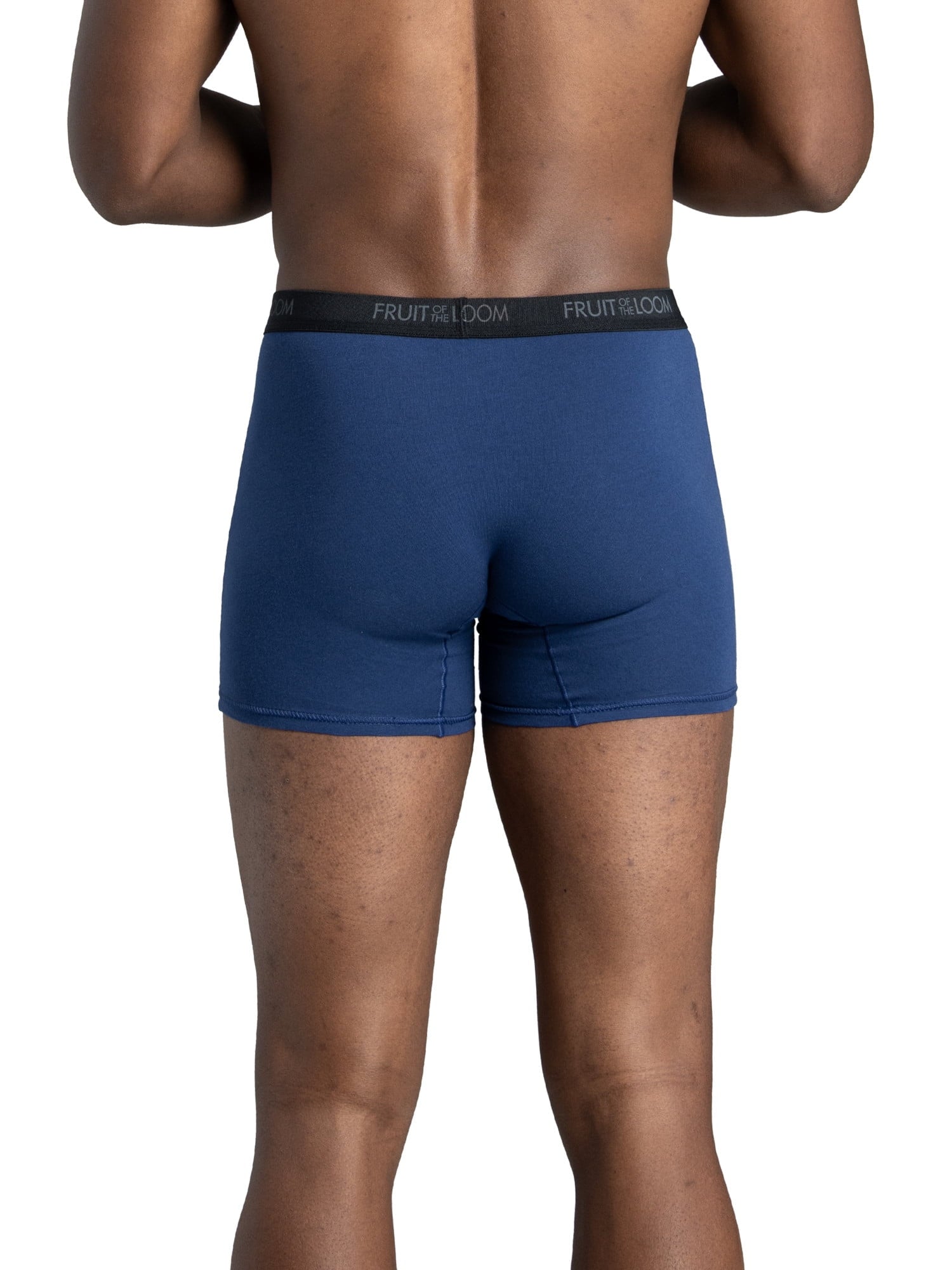 Fruit of the Loom Men's Cotton Stretch Trunk, Short Leg Boxer Brief Underwear, 6-Pack