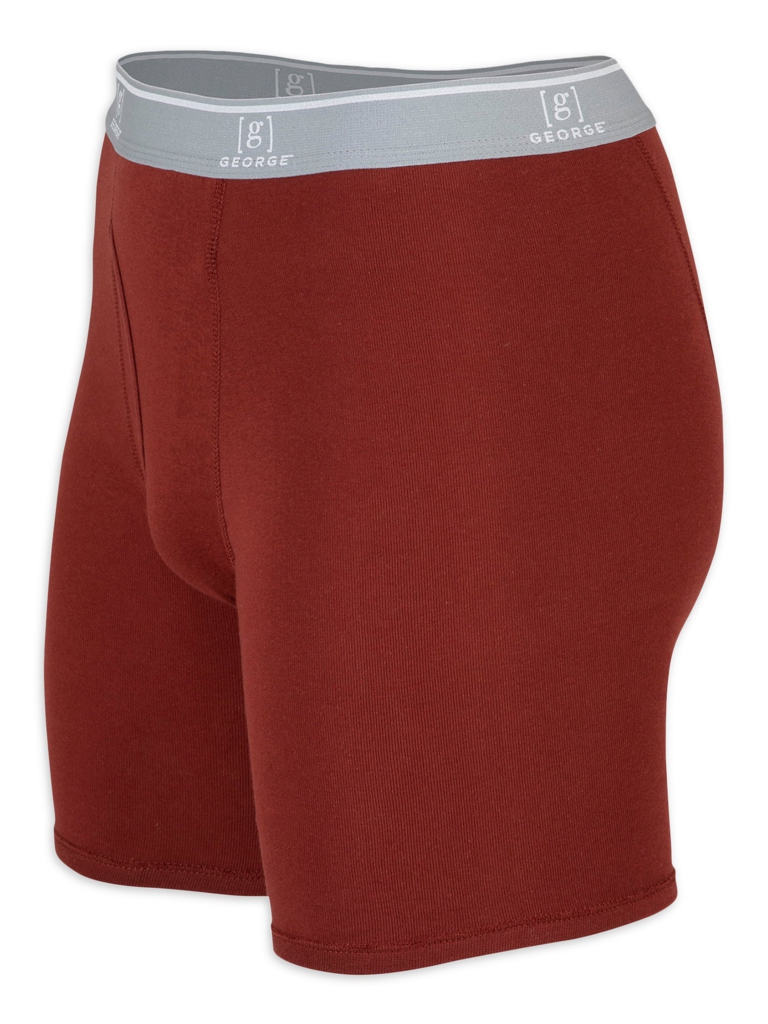 George Men's Regular Leg Boxer Briefs, 6-Pack