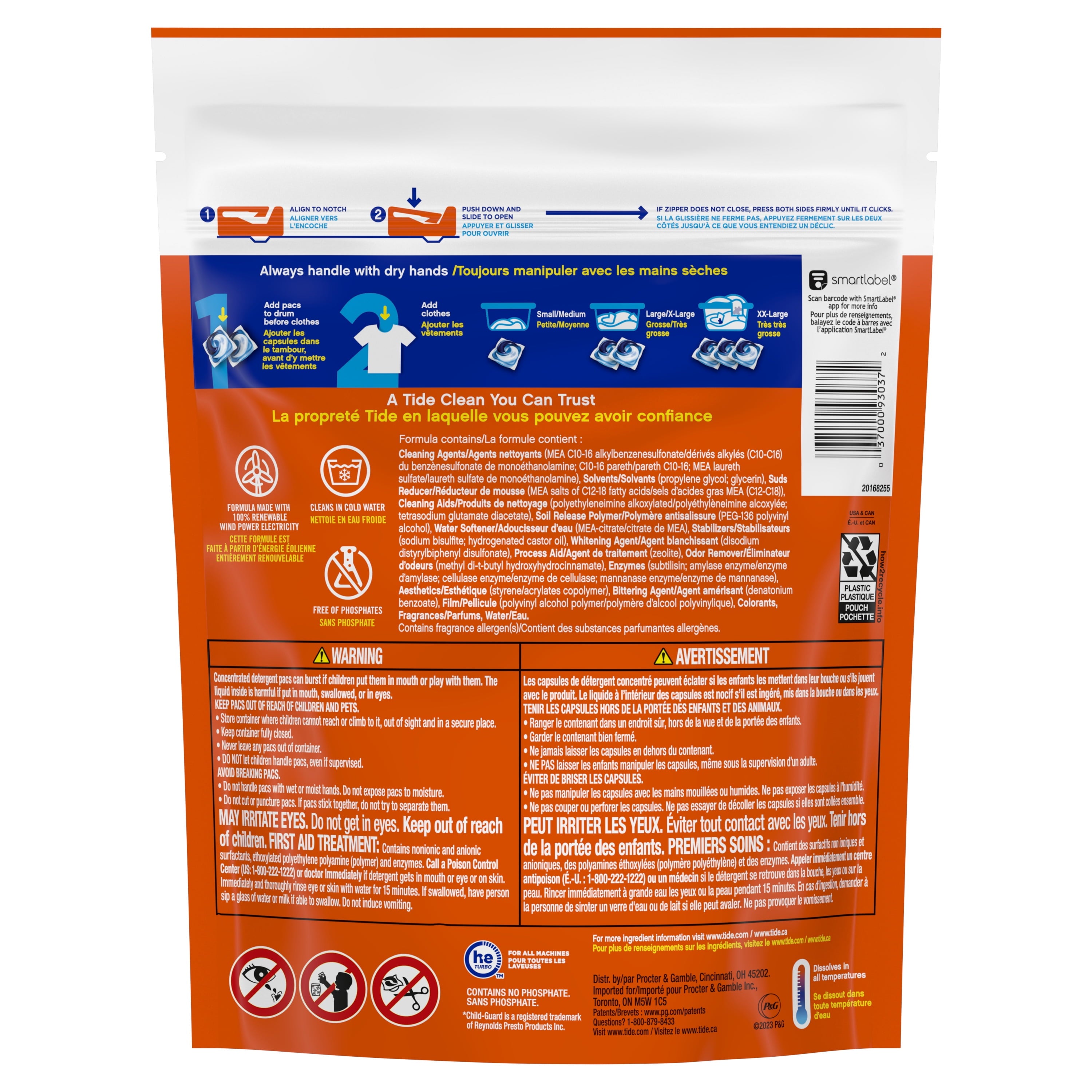 Tide PODS Laundry Detergent Soap Pacs, Original Scent, 31 Count