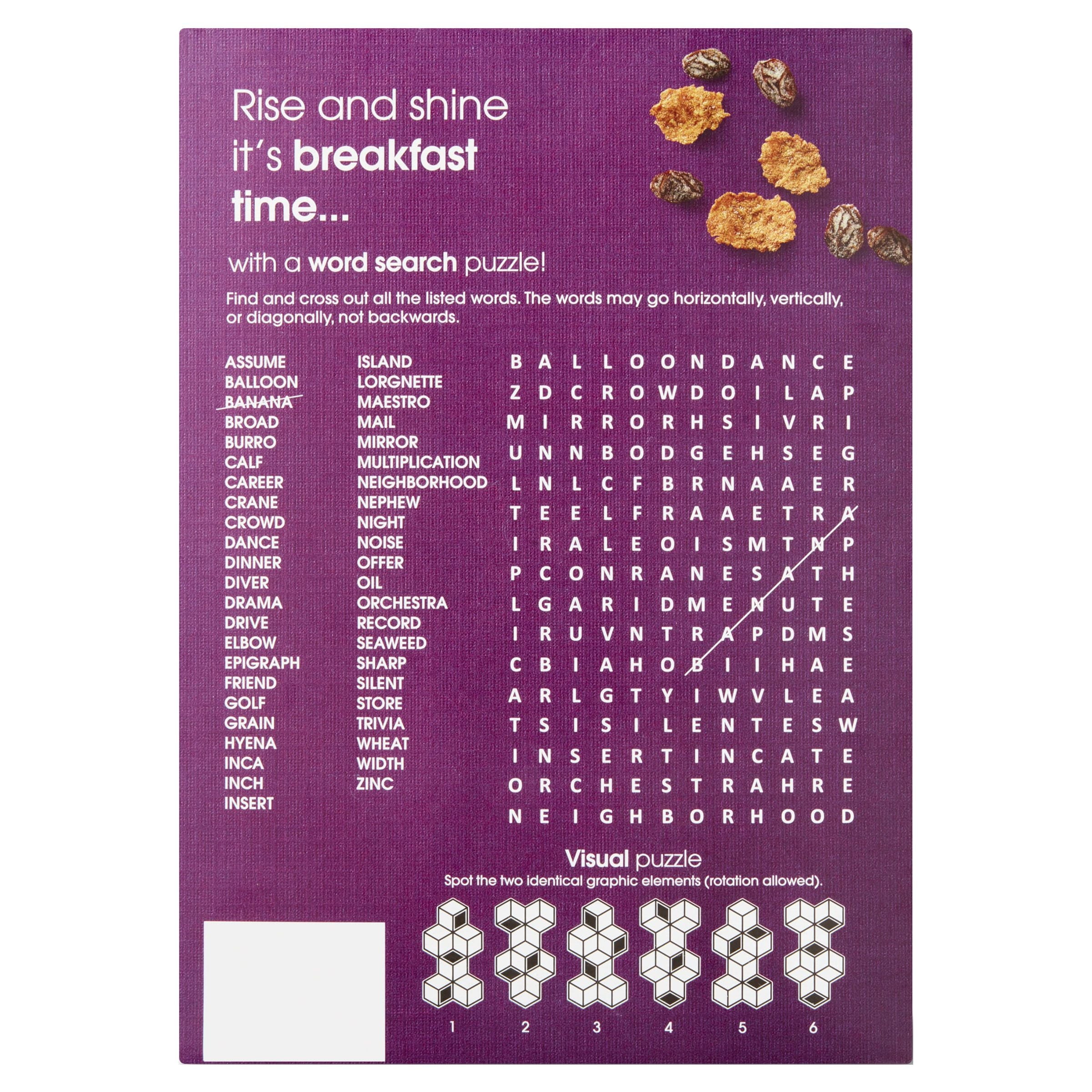 Great Value Extra Raisin Bran, Wheat Flakes Cereal, 25.5 oz