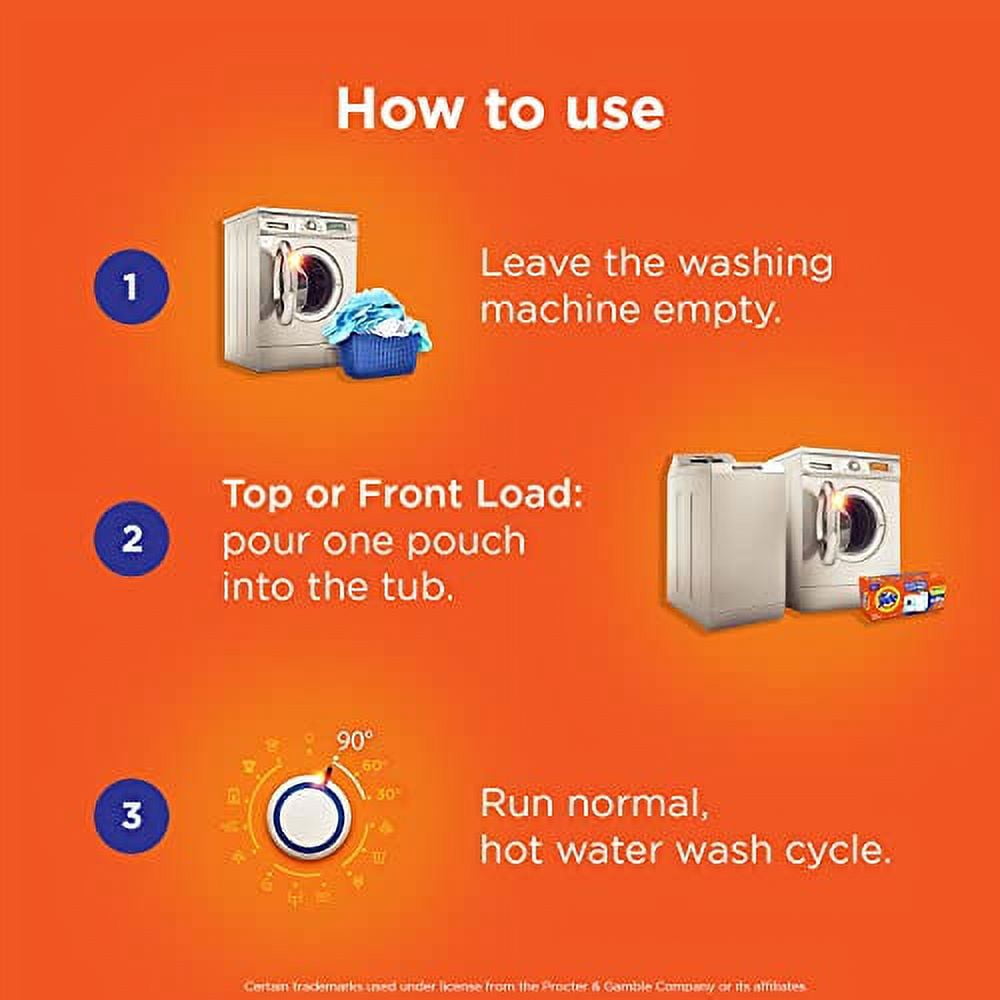 Washing Machine Cleaner by Tide, Washer Machine Cleaner Tablets for Front and Top Loader Machines, 3 Count Box