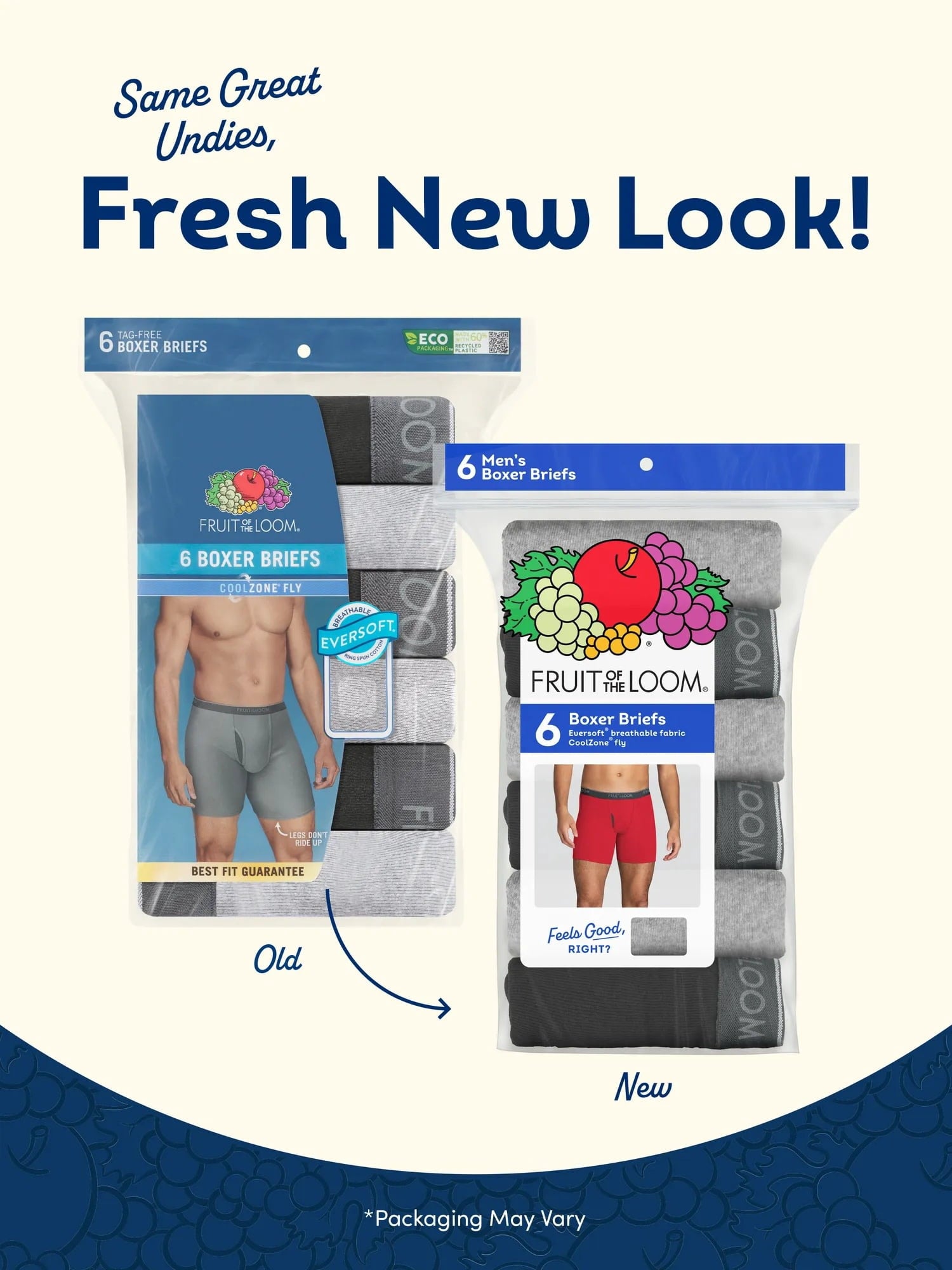 Fruit of the Loom Men's CoolZone Boxer Briefs, Moisture‑Wicking, Mesh Fly, No Ride Up, Multipacks, Sizes S-3XL