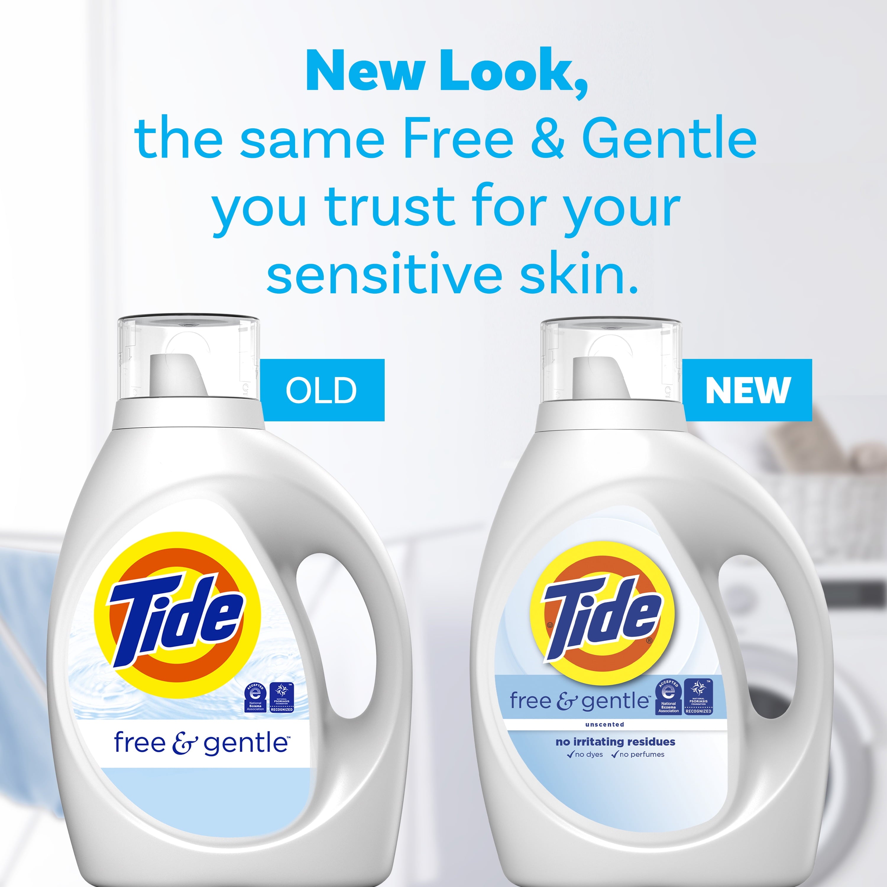 Tide Free & Gentle Laundry Detergent Liquid, 105 fl oz, 80 Loads