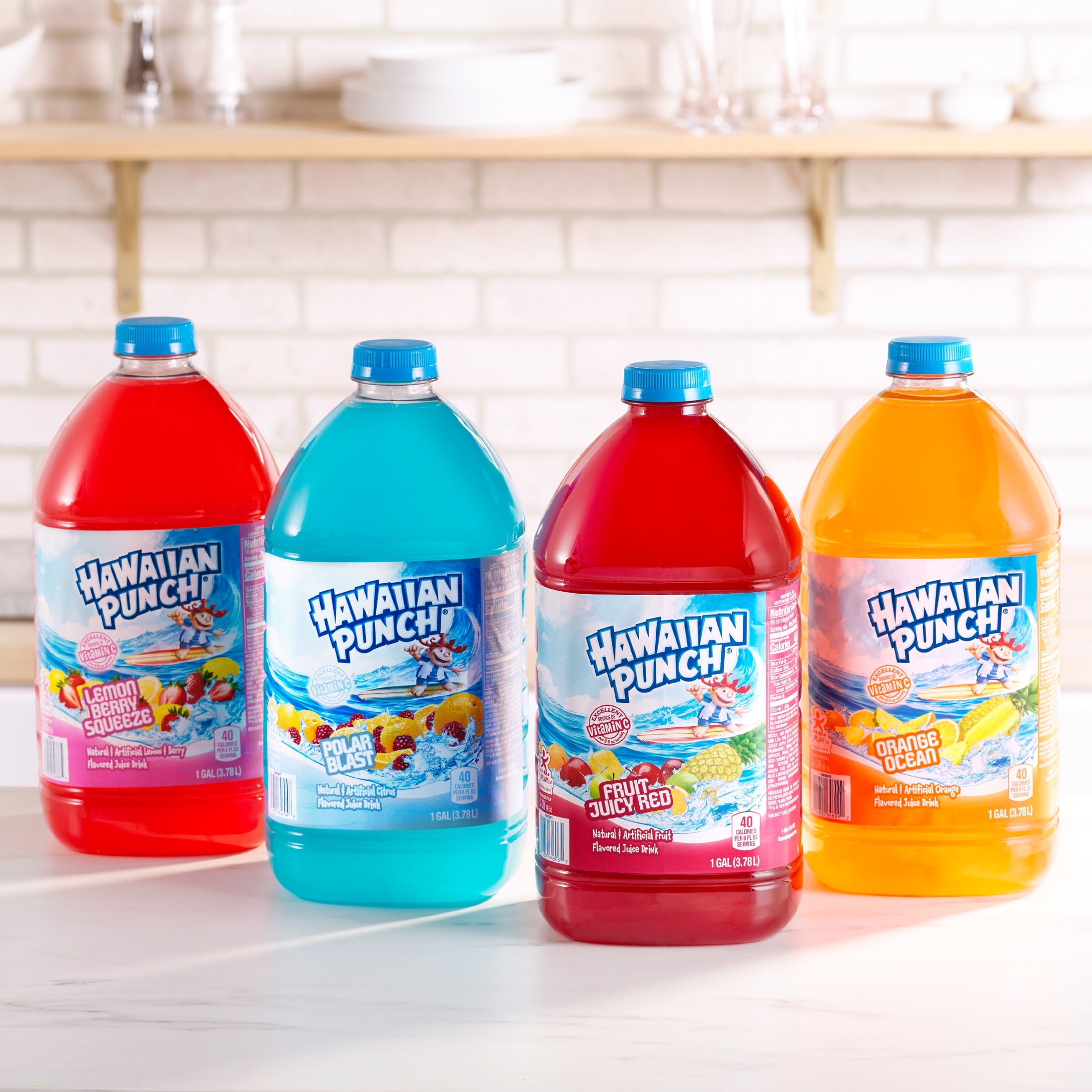 Hawaiian Punch Polar Blast, Juice Drink, 1 Gallon Bottle