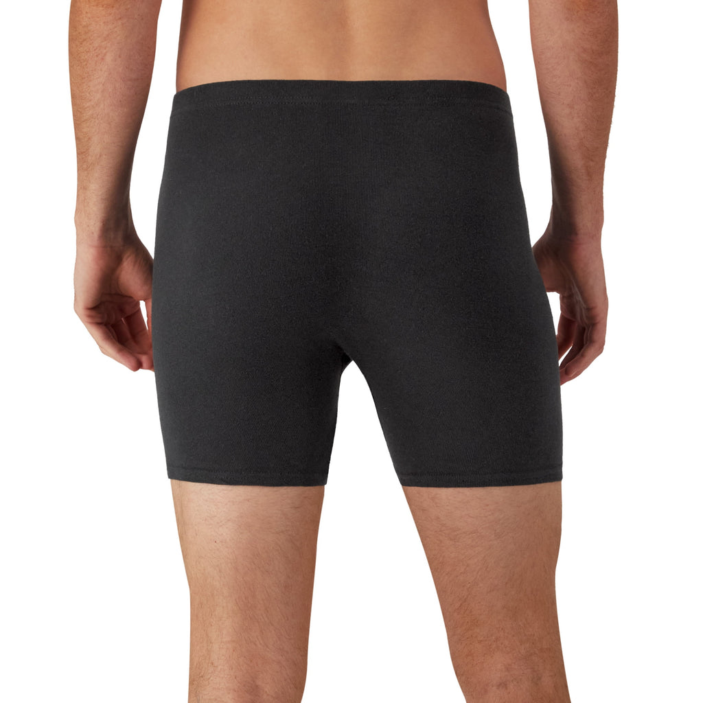 Hanes Men's Black/Grey Boxer Briefs, 3 Pack