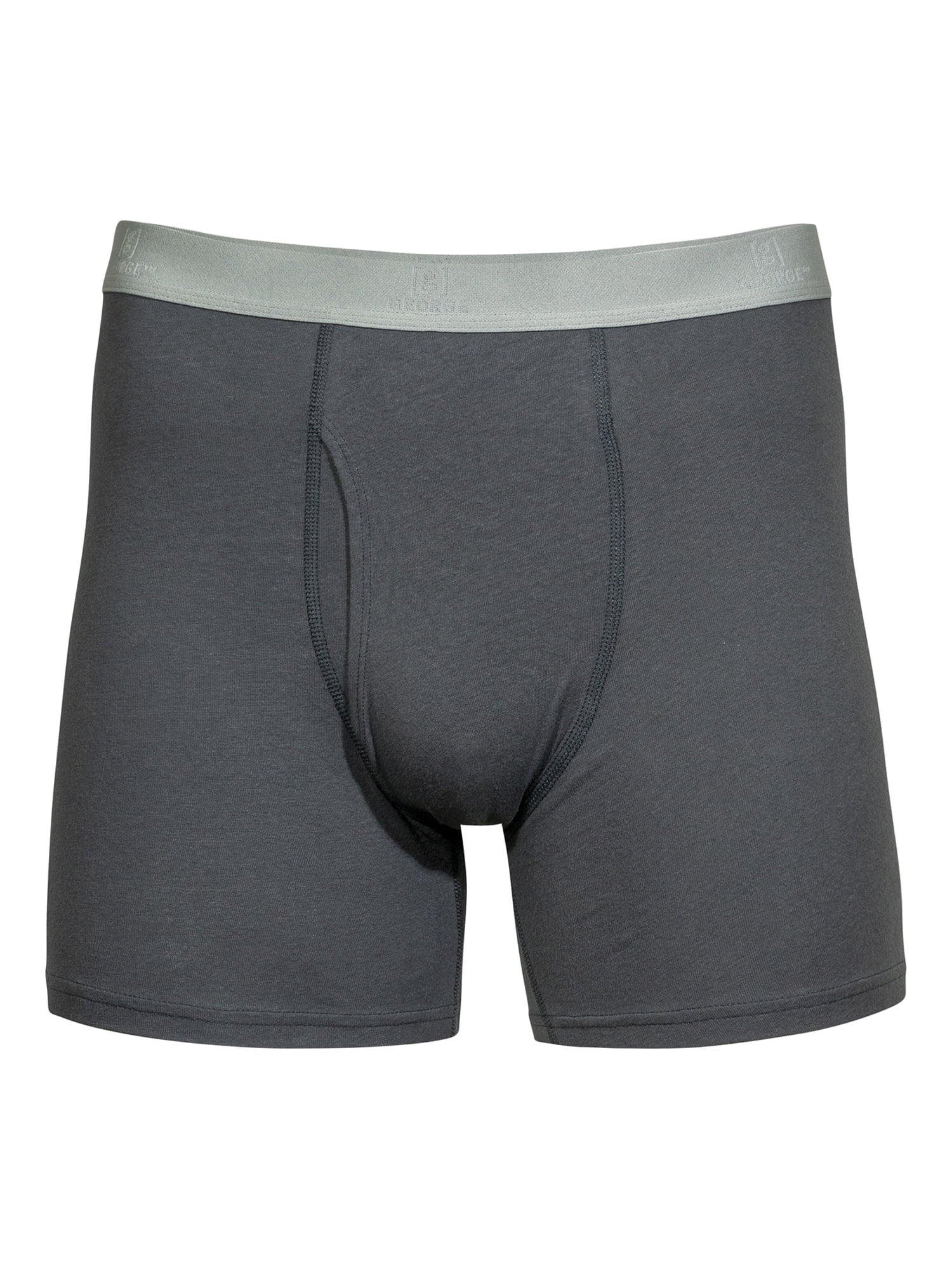 George Men's Cotton Stretch Regular Leg Boxer Briefs, 6-Pack