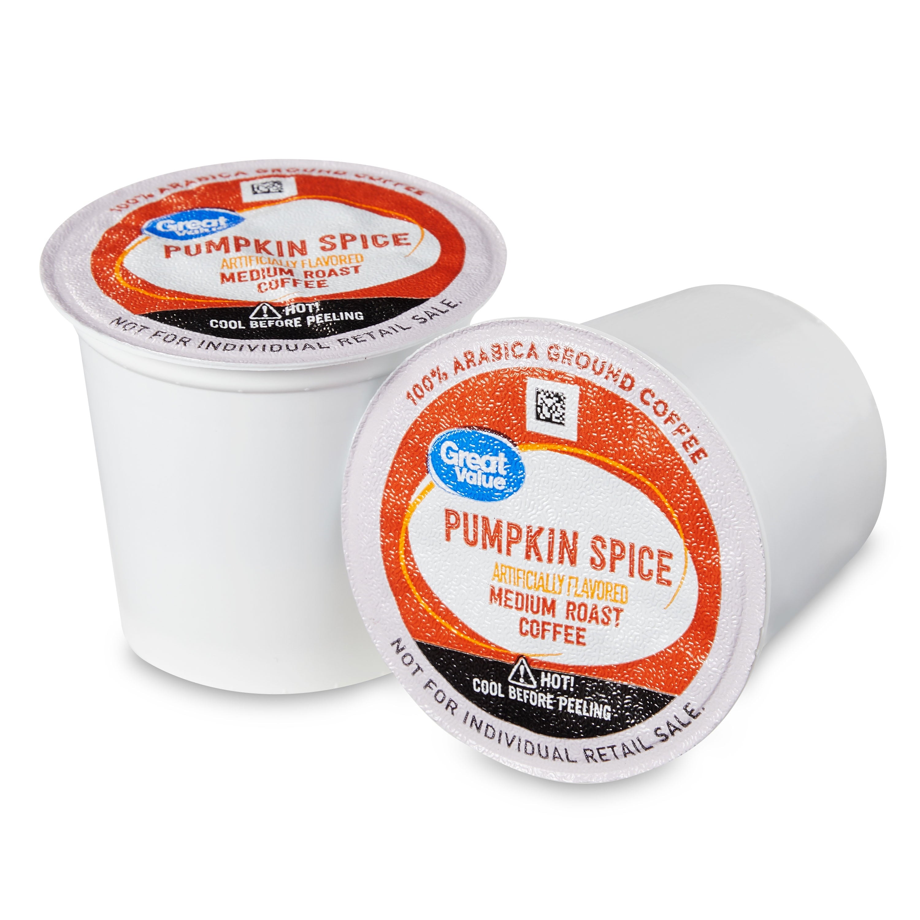 Great Value Pumpkin Spice Medium Roast Ground Coffee, 12 Count