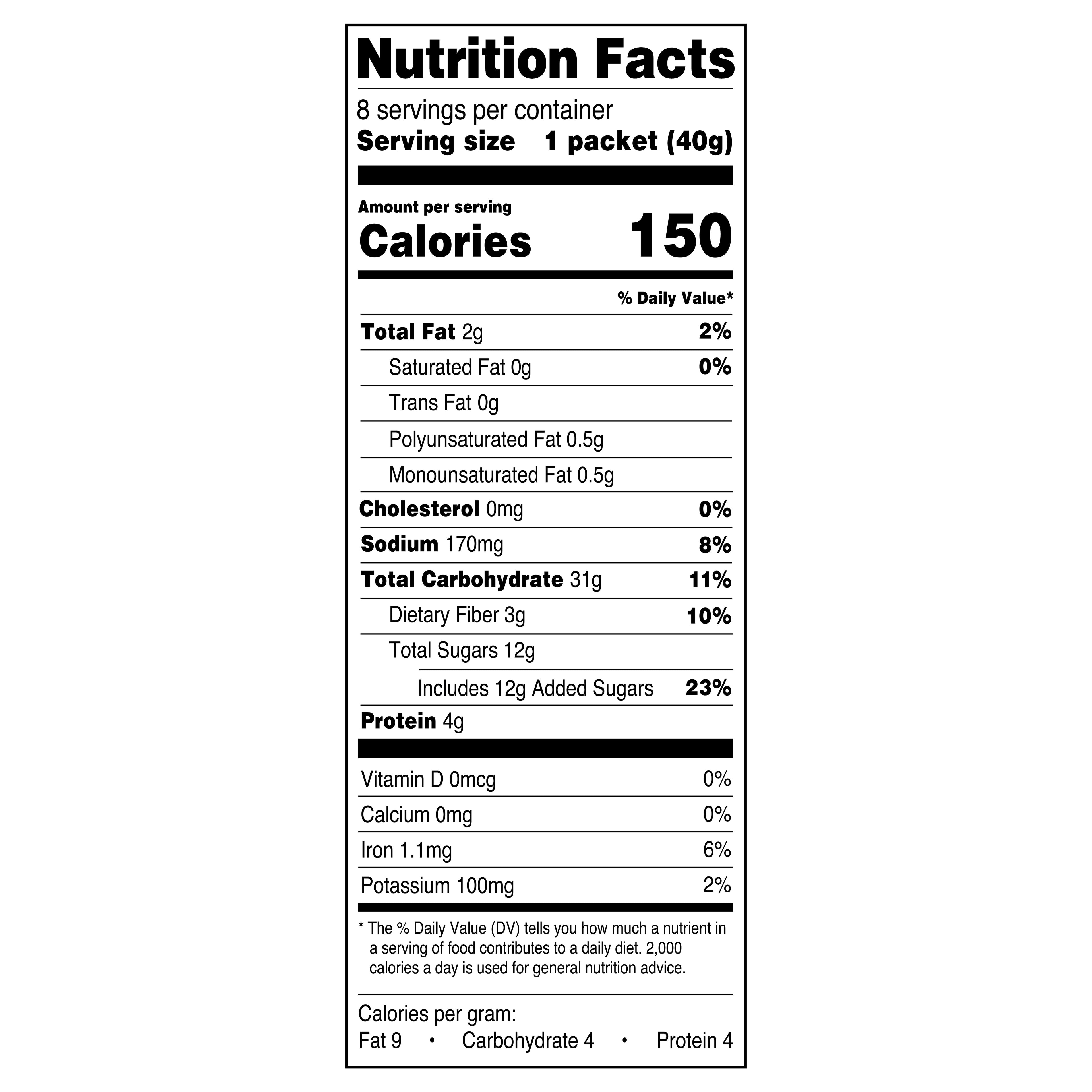 (3 pack) Great Value Organic Maple & Brown Sugar Instant Oatmeal, 1.41 oz, 8 Count