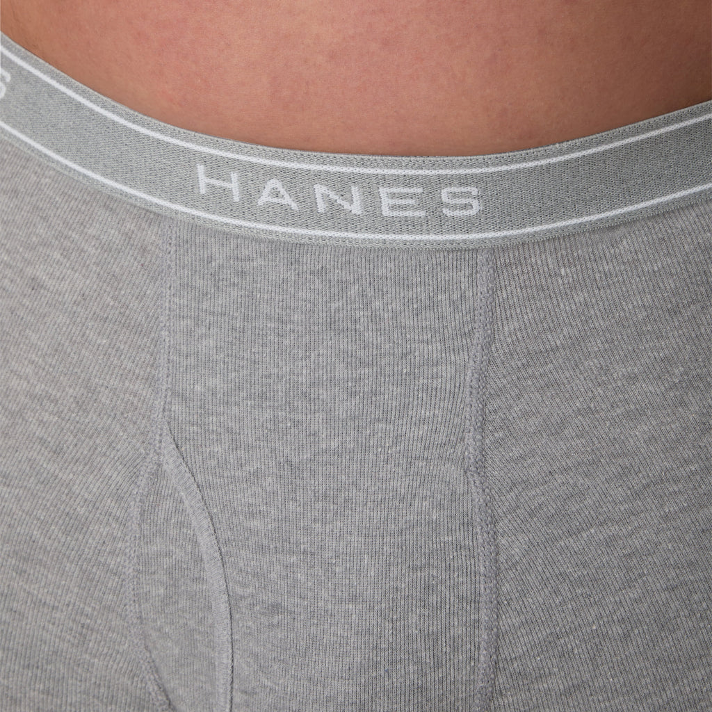 Hanes Mens Hanes Big Man Men's Cotton Boxer Brief Underwear Pack, 3-Pack, Big & Tall Sizes