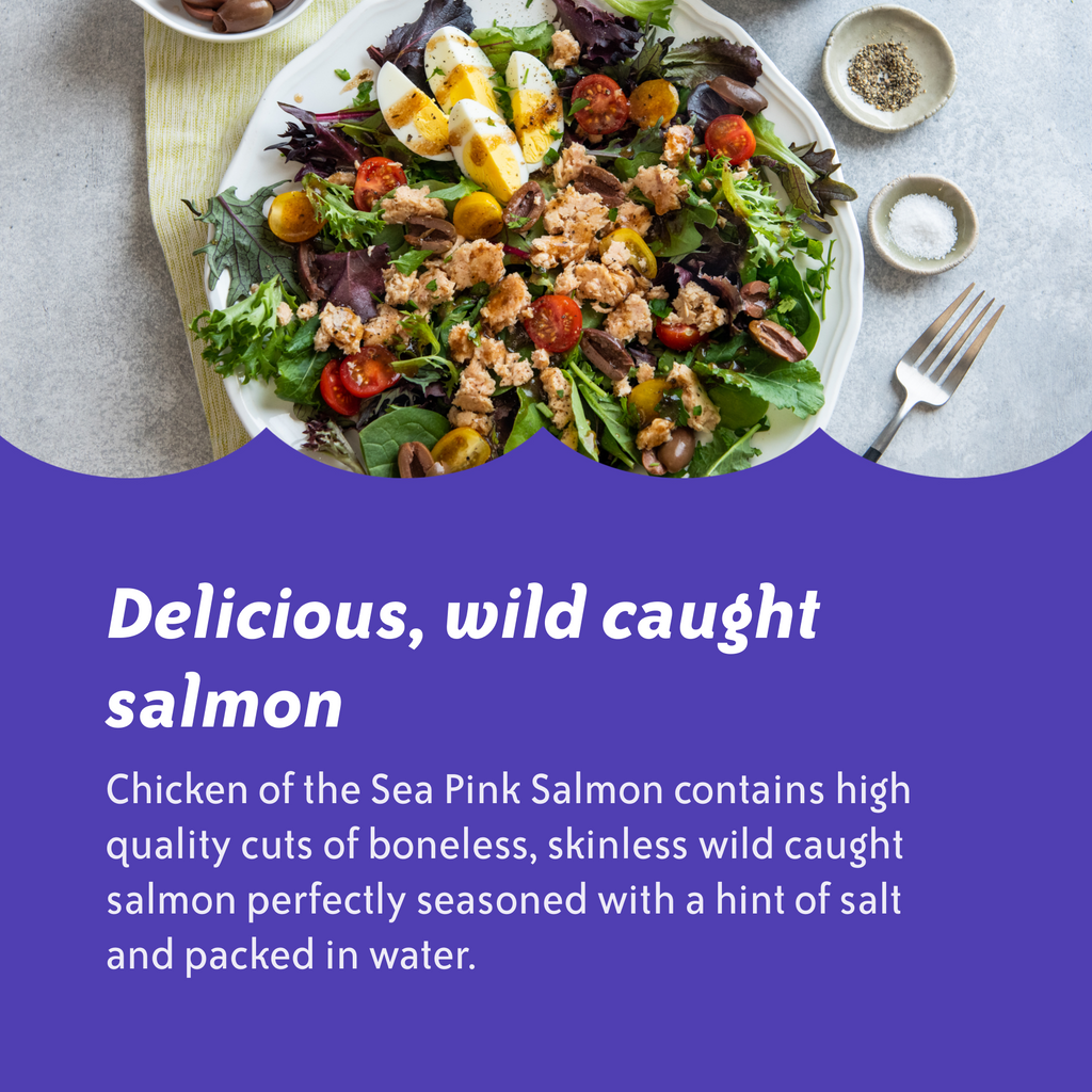 Chicken of the Sea Wild Caught Alaskan Pink Salmon, Skinless & Boneless 5 oz