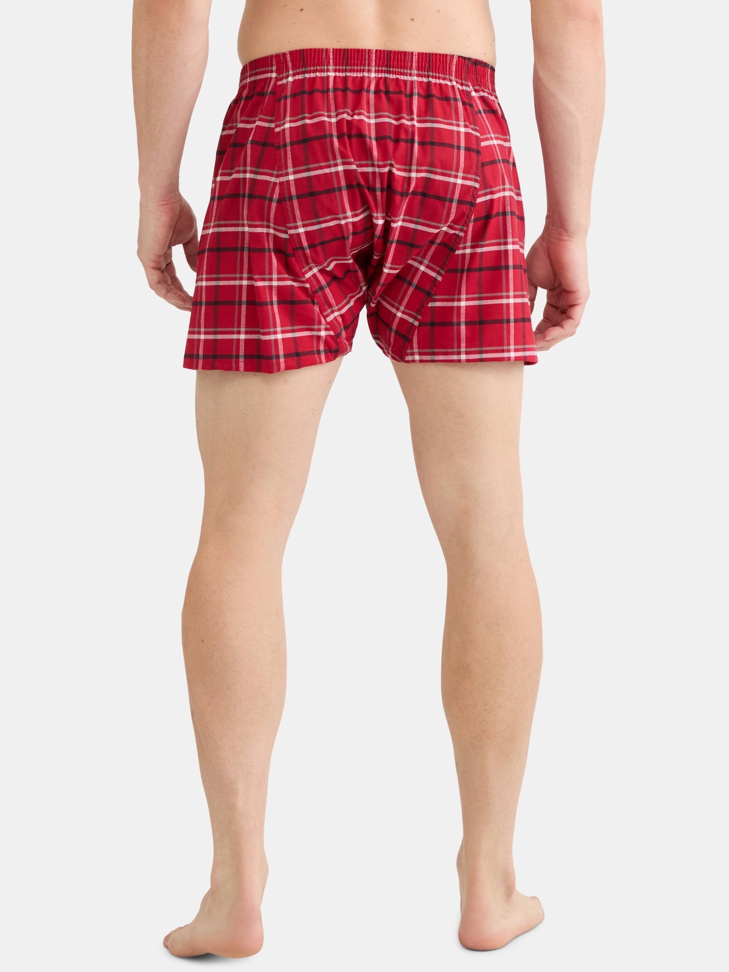 George Men's Moisture-Wicking Stretch Woven Boxers, 6-Pack, Sizes S-2XL