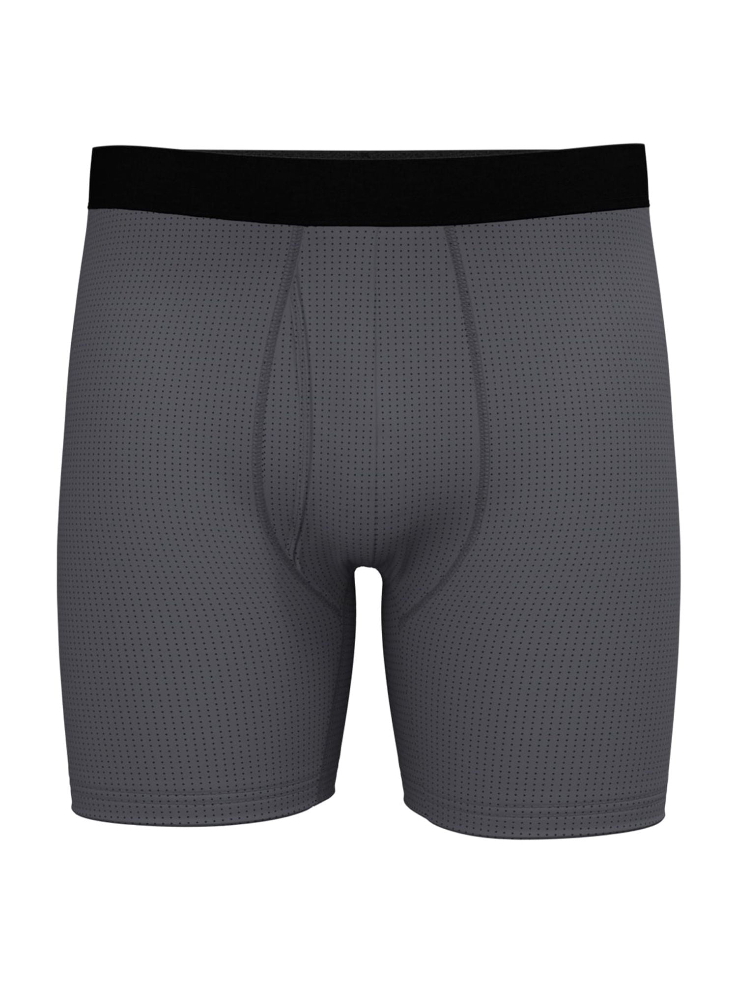 Athletic Works Men's Ultra Lite Mesh Boxer Brief, 6-Pack, Sizes S-3XL