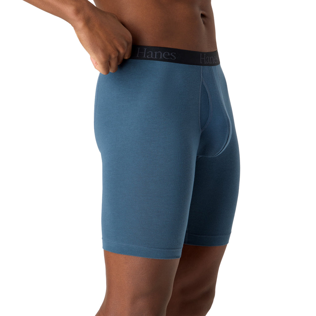 Hanes Mens Underwear Boxer Briefs, 3-Pack, Comfort Flex Fit Total Support Pouch, Moisture Wicking