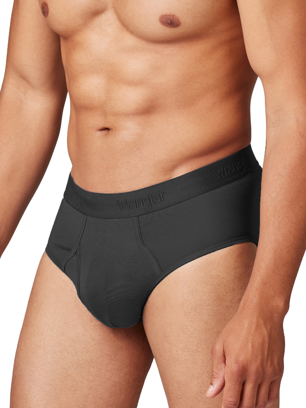 Wrangler Men's Modern Fit Cotton Stretch Brief Set, Briefs Underwear for Men, S, 6 Pack