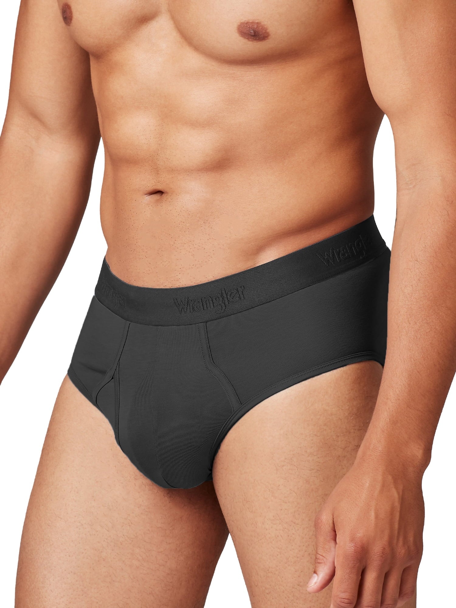 Wrangler Men's Modern Fit Cotton Stretch Brief Set, Briefs Underwear for Men, S, 6 Pack