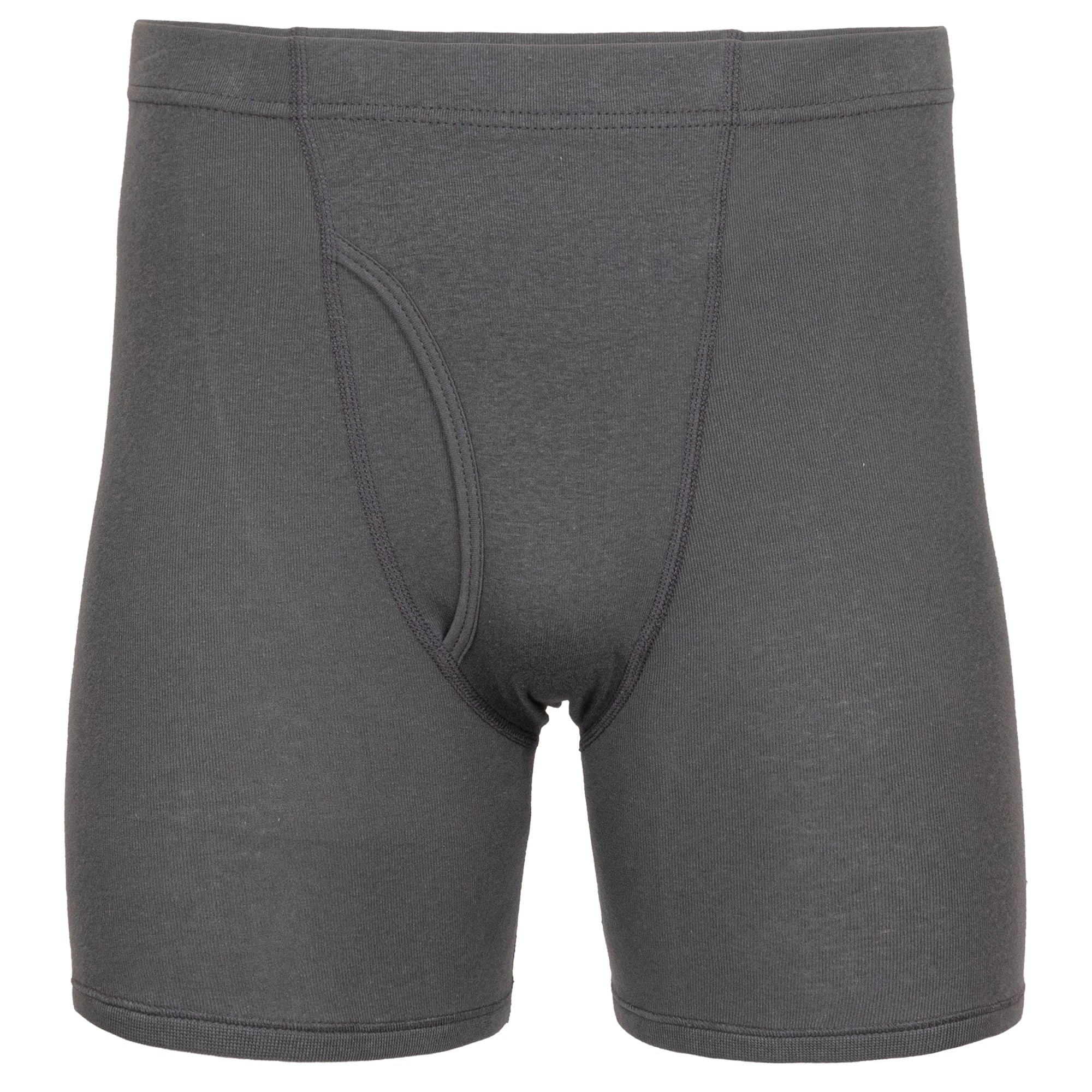 Gildan Adult Men's Boxer Briefs With Covered Waistband, 5-Pack, Sizes S-2XL, 6" Inseam