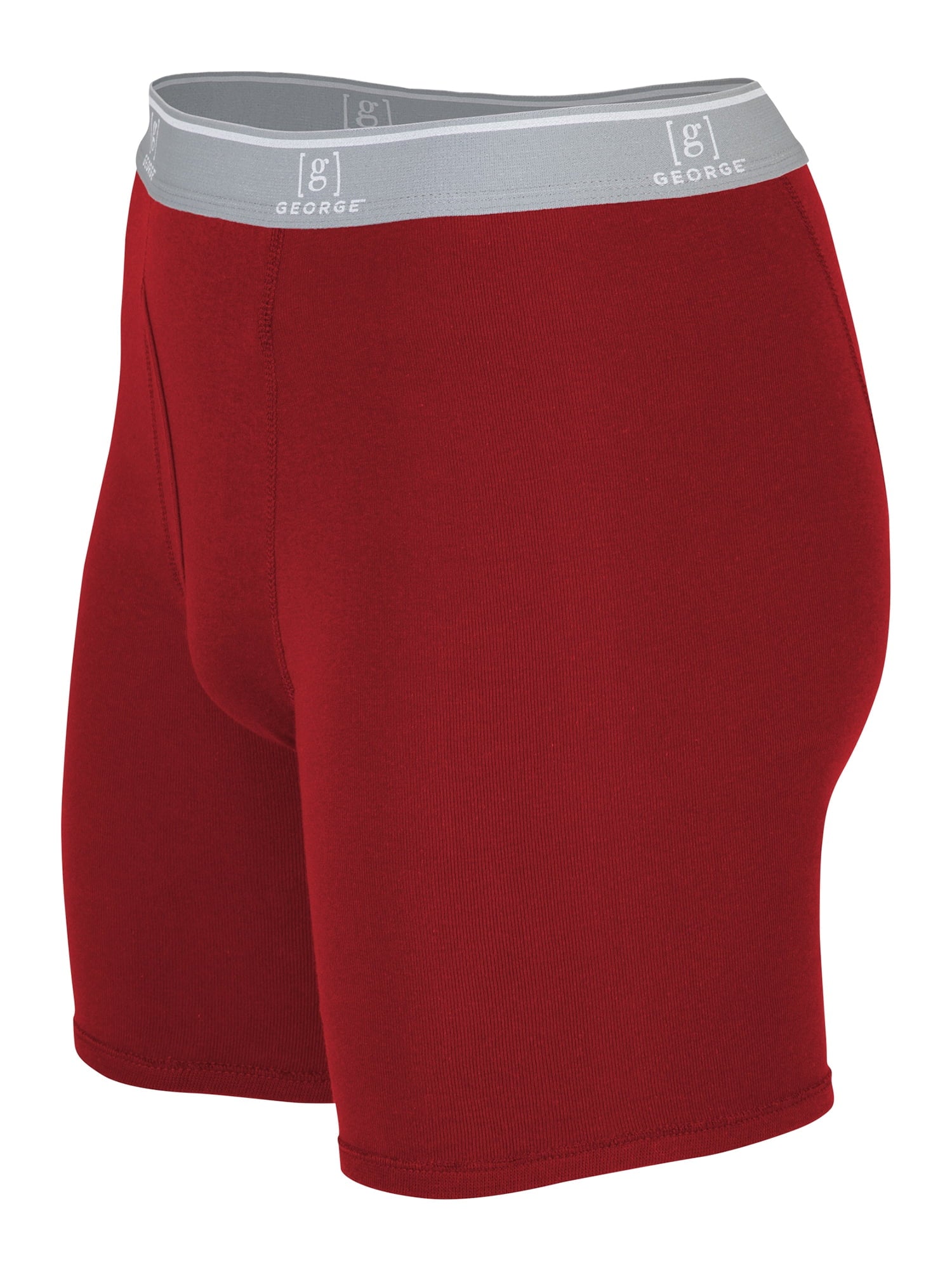 George Men's Regular Leg Boxer Briefs, 6-Pack