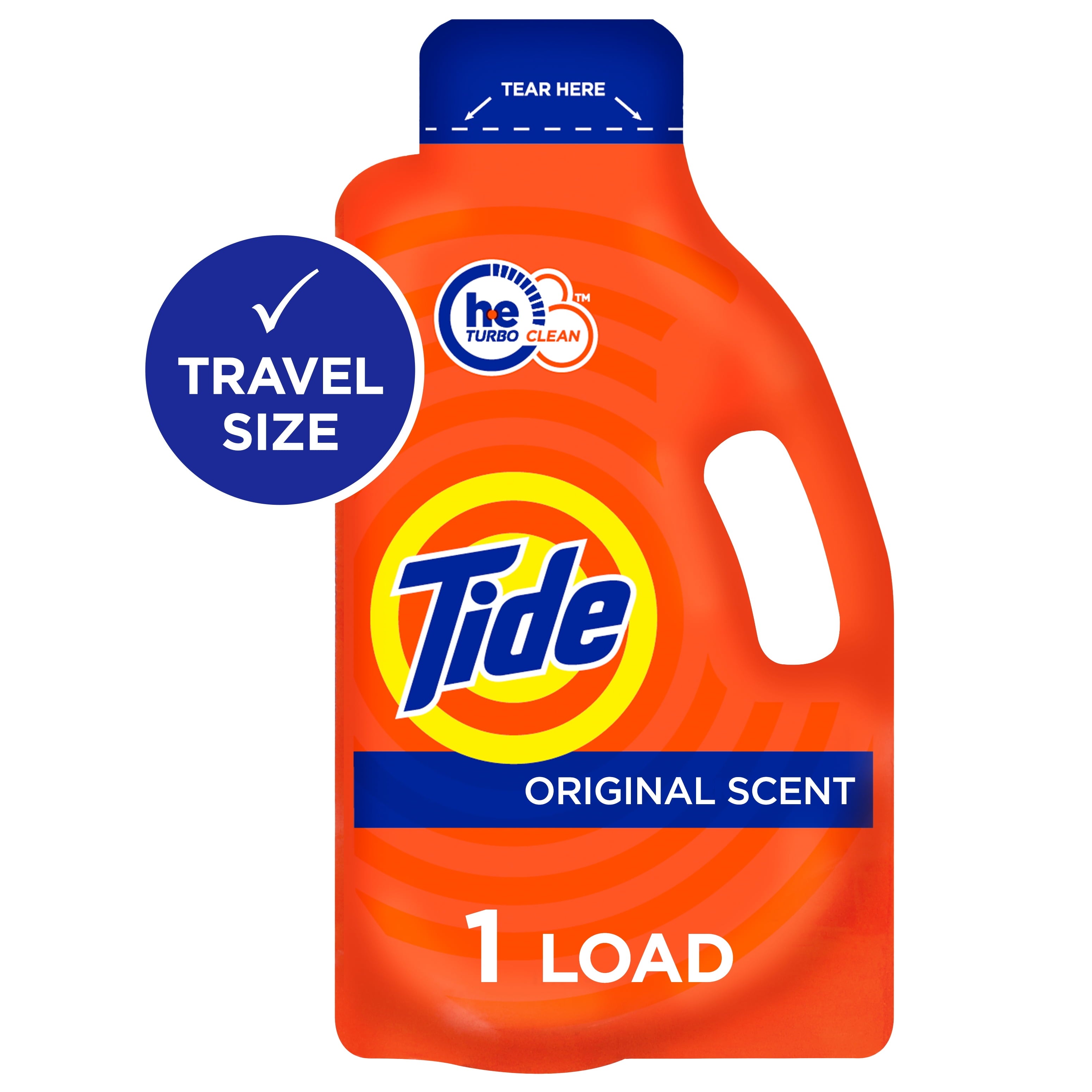 Tide Ultra Concentrated Laundry Detergent and Washing Soap, Travel Size, 1.31 fl oz