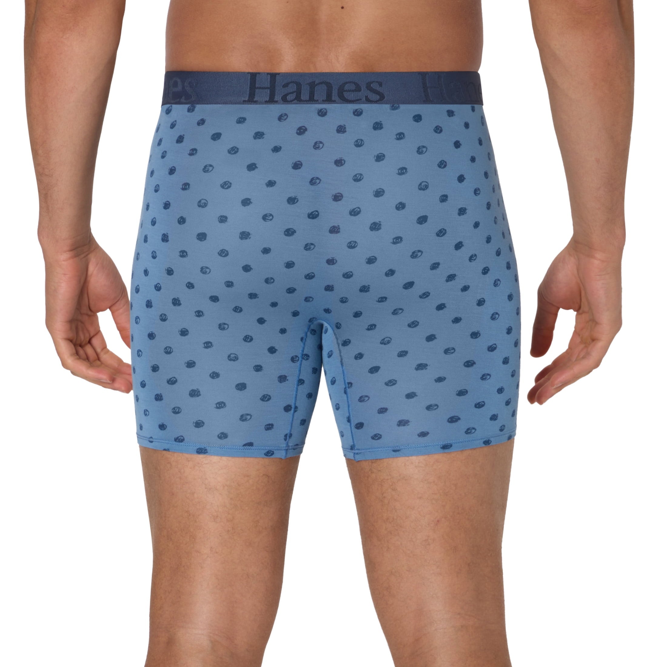 Hanes Originals Men's SuperSoft Boxer Brief Underwear Pack, Black/Grey/Print, 3-Pack