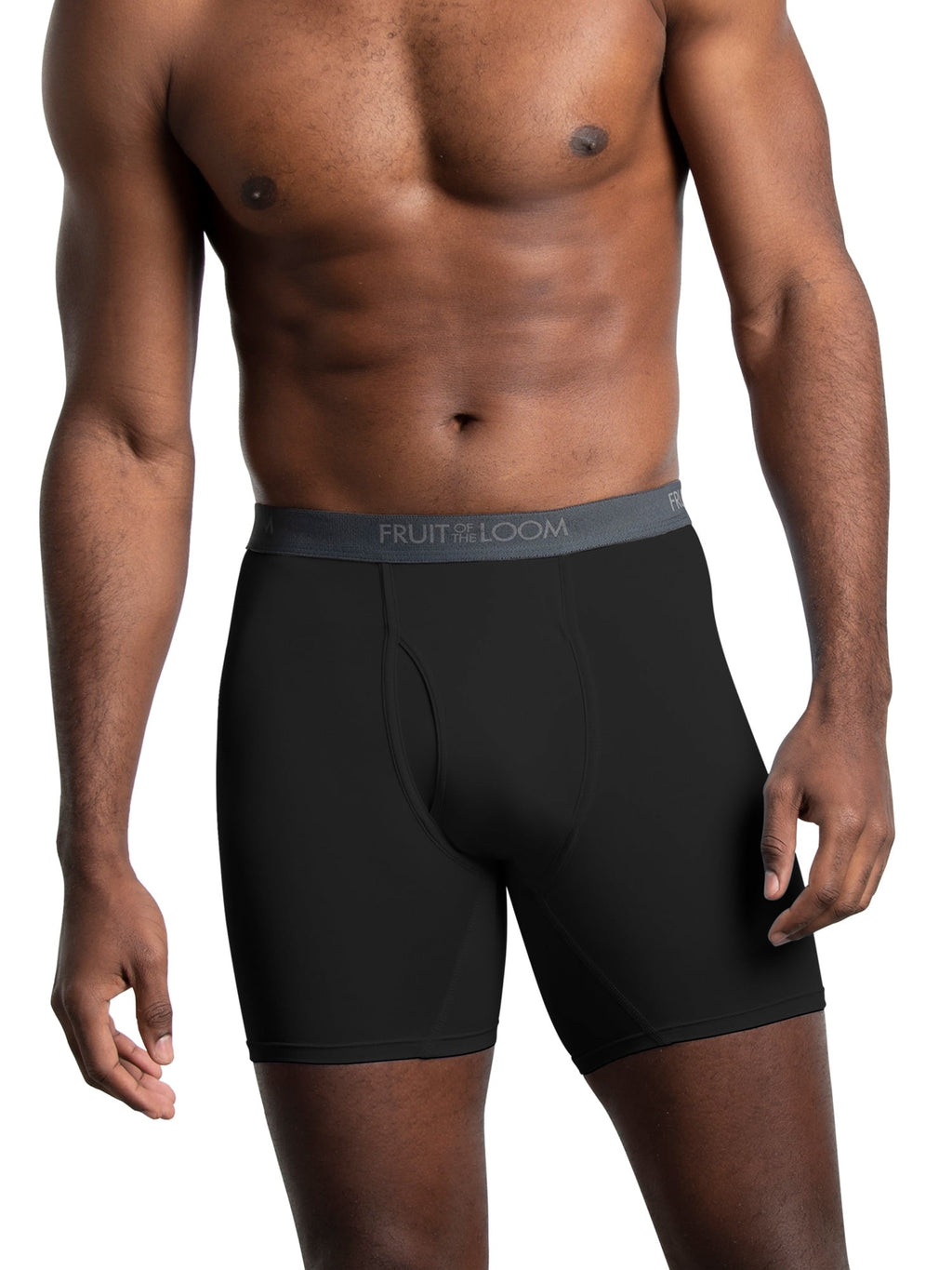 Fruit of the Loom Men's Micro-Stretch Ribbed Boxer Briefs, 6-Pack