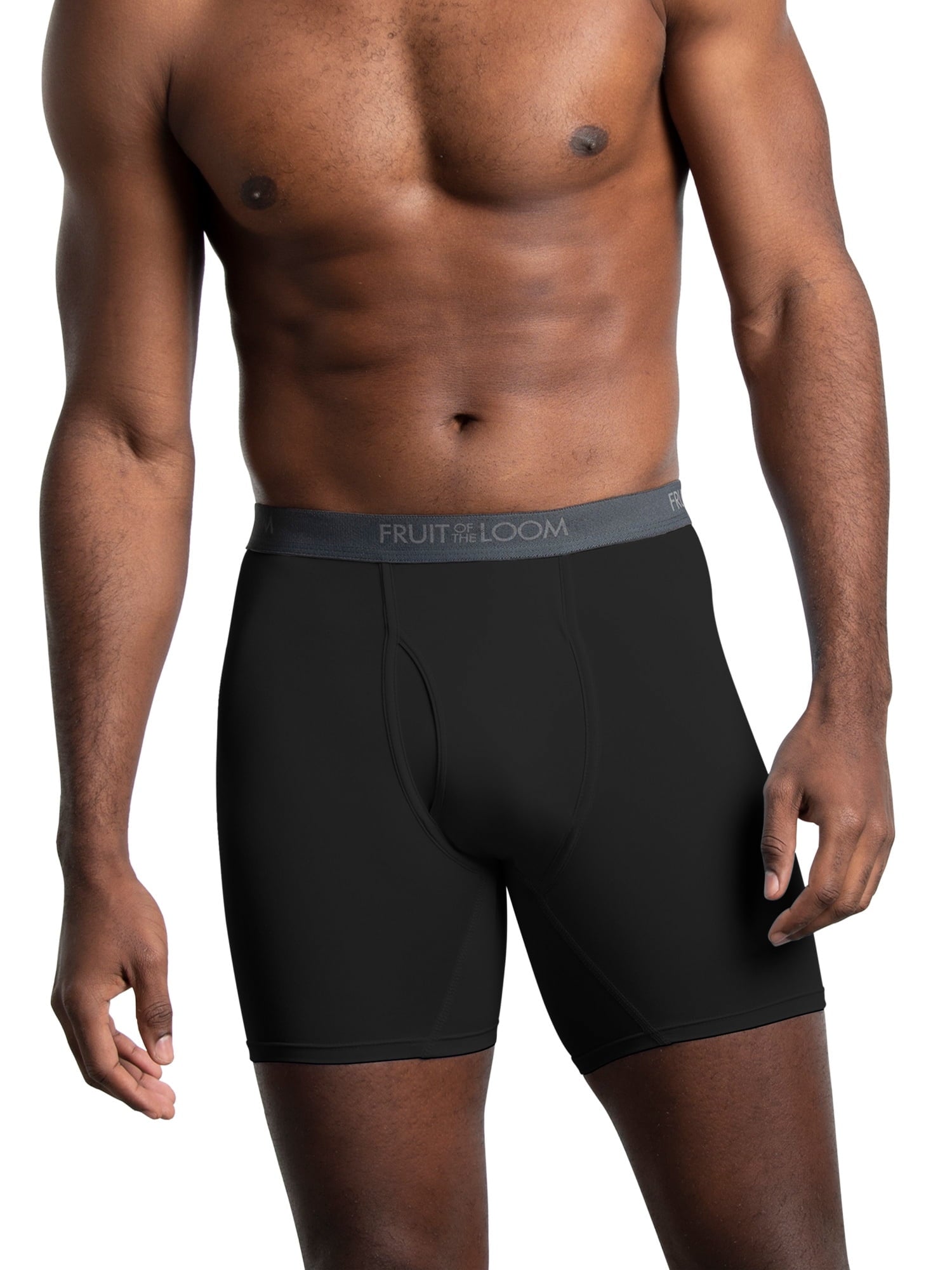 Fruit of the Loom Men's Micro-Stretch Ribbed Boxer Briefs, 6-Pack