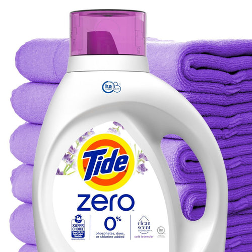 2X - Tide Lavender Scent Zero HE Compatible Soft Liquid Laundry Detergent - 84 fl oz
