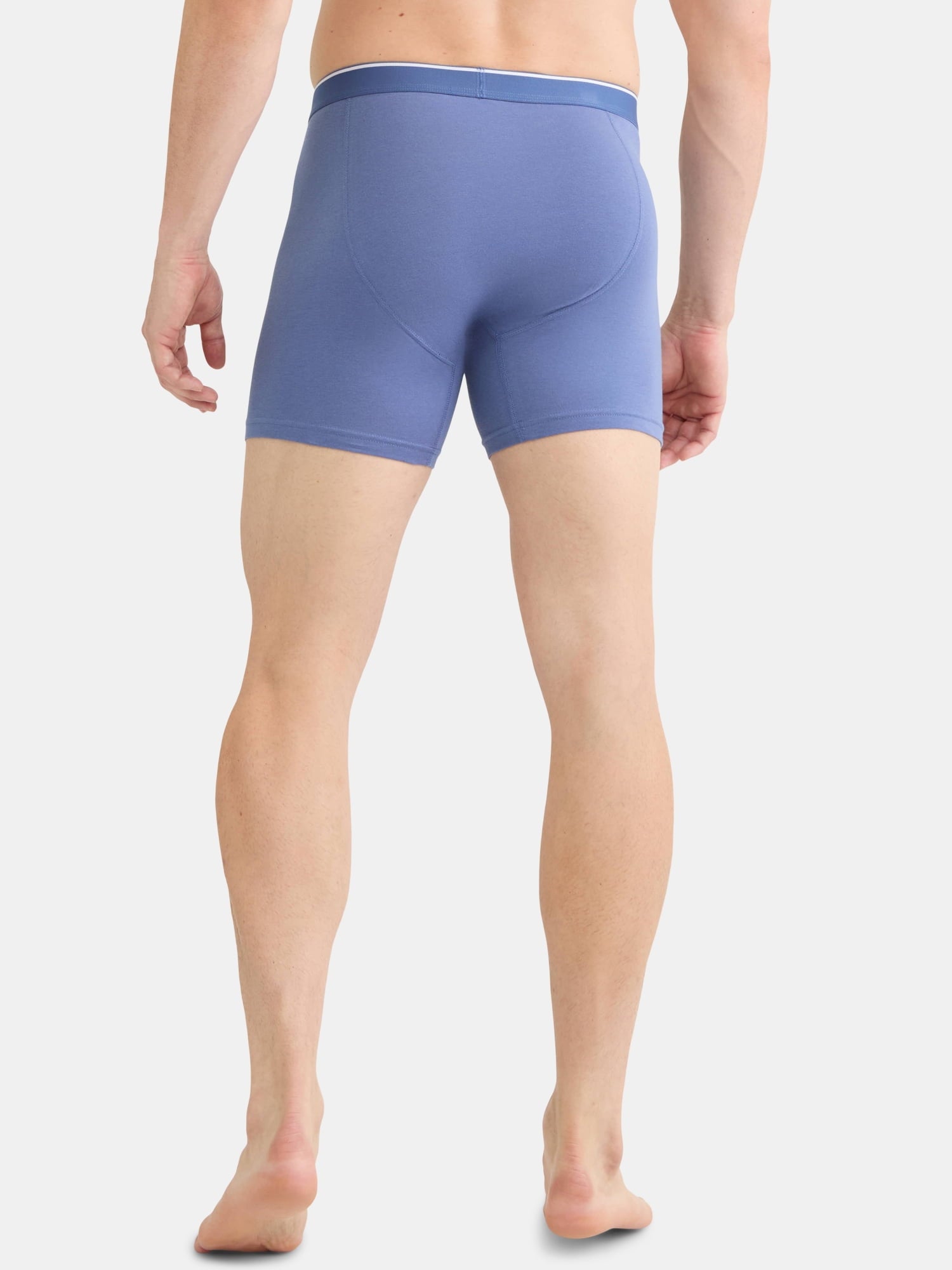 George Men's Cotton Blend Stretch Boxer Briefs, 6-Pack, Sizes S-2XL